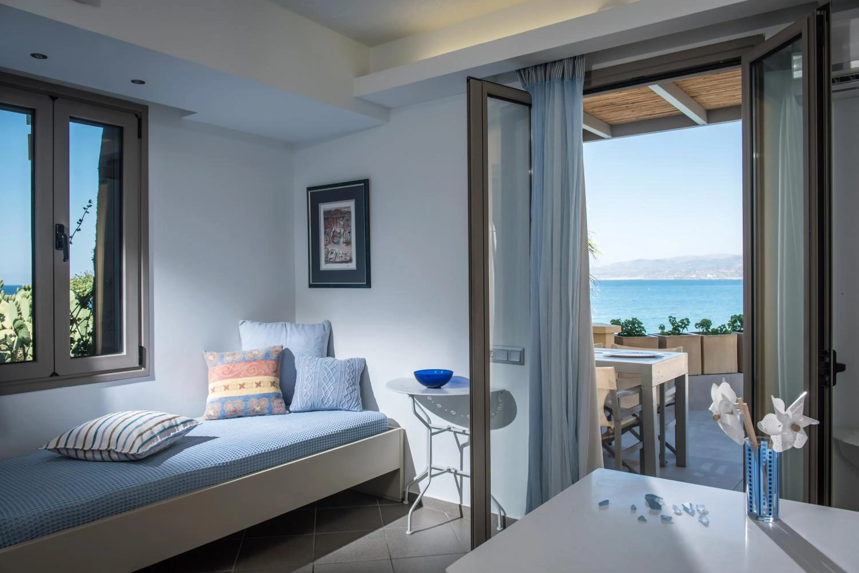 Balcony/Terrace, Bed in Skajado Holiday Apartments