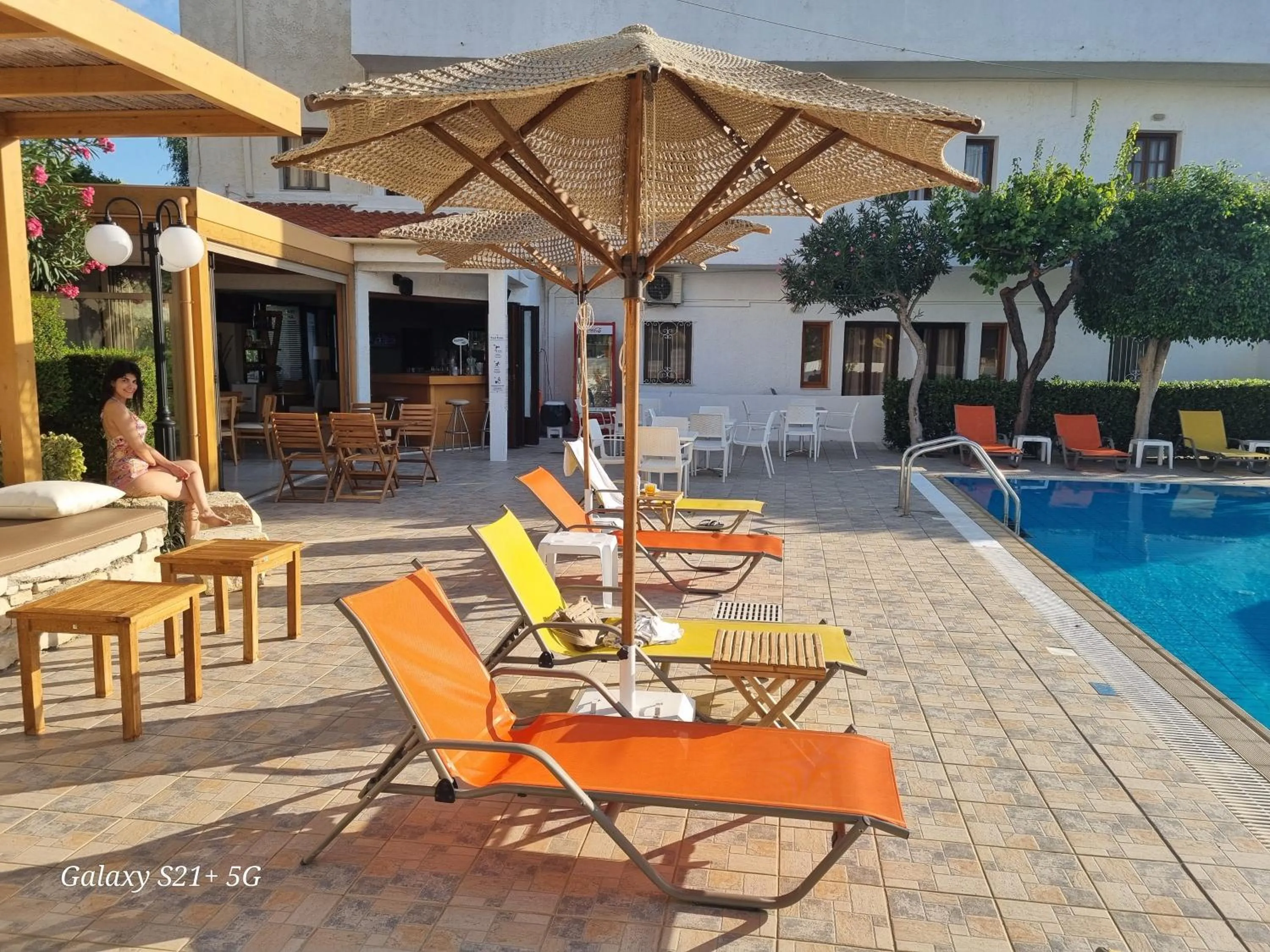 Swimming pool in Arhodiko Hotel