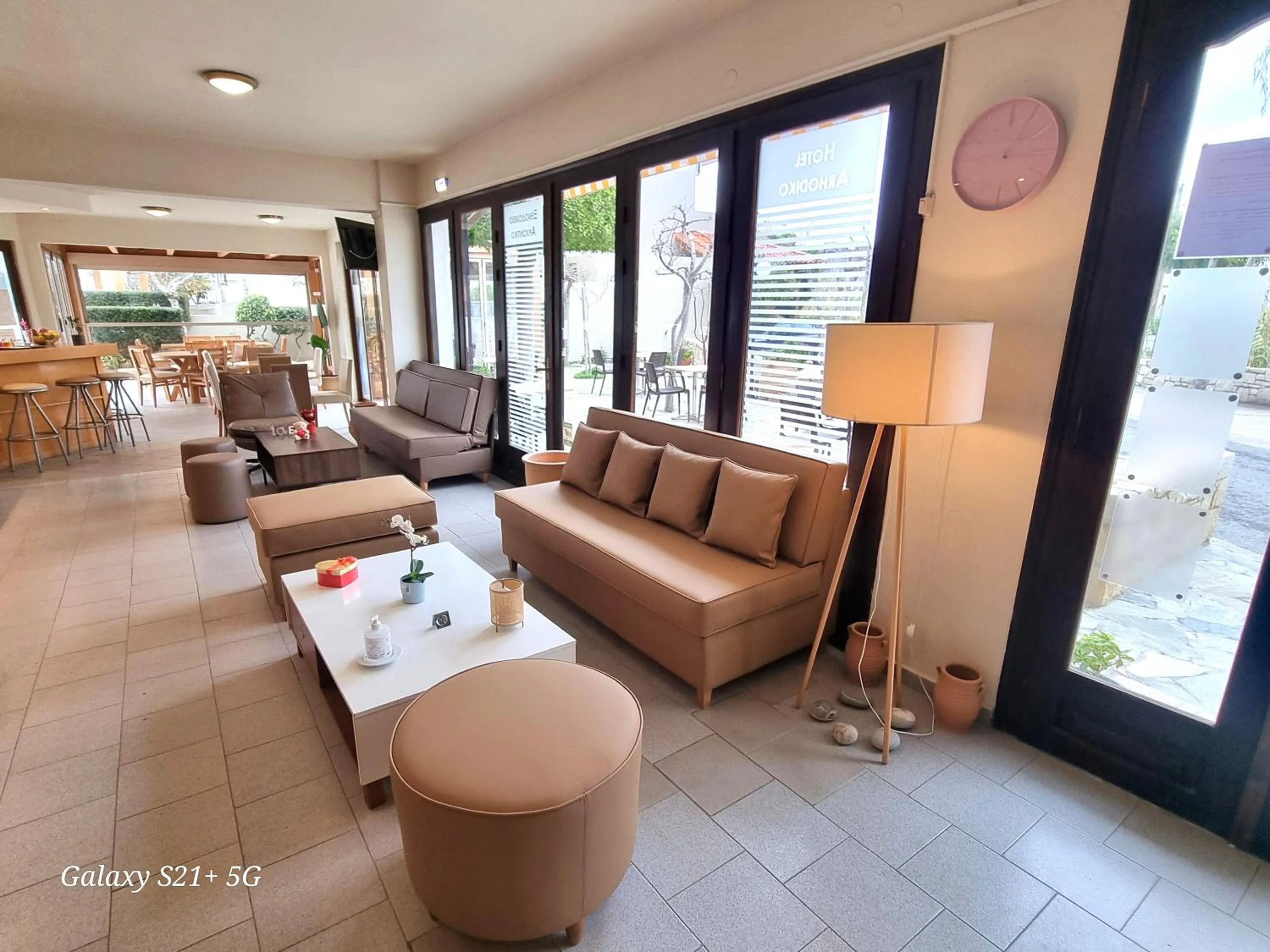 Lobby or reception in Arhodiko Hotel