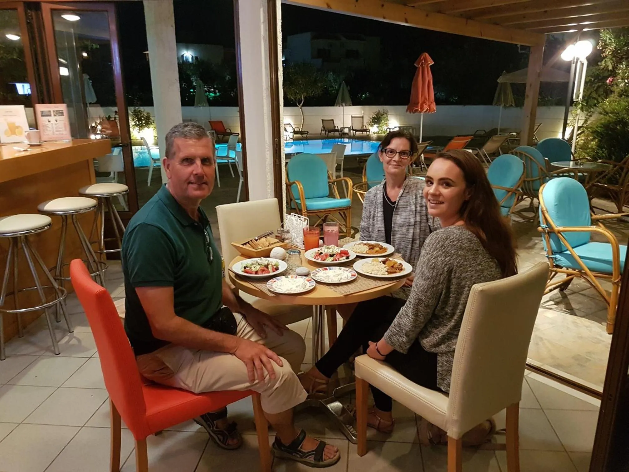 Lounge or bar in Arhodiko Hotel