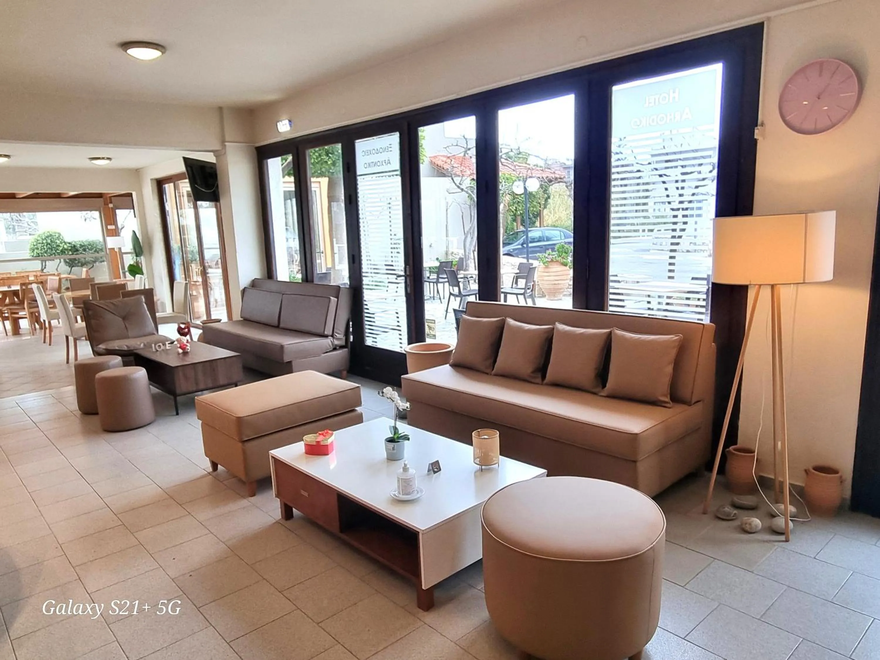 Lobby or reception in Arhodiko Hotel
