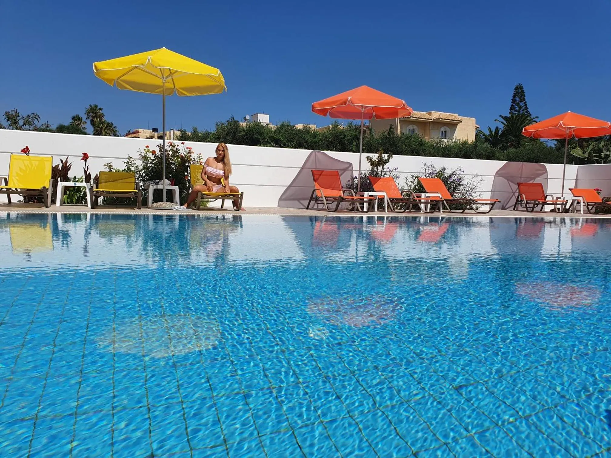 Swimming pool in Arhodiko Hotel
