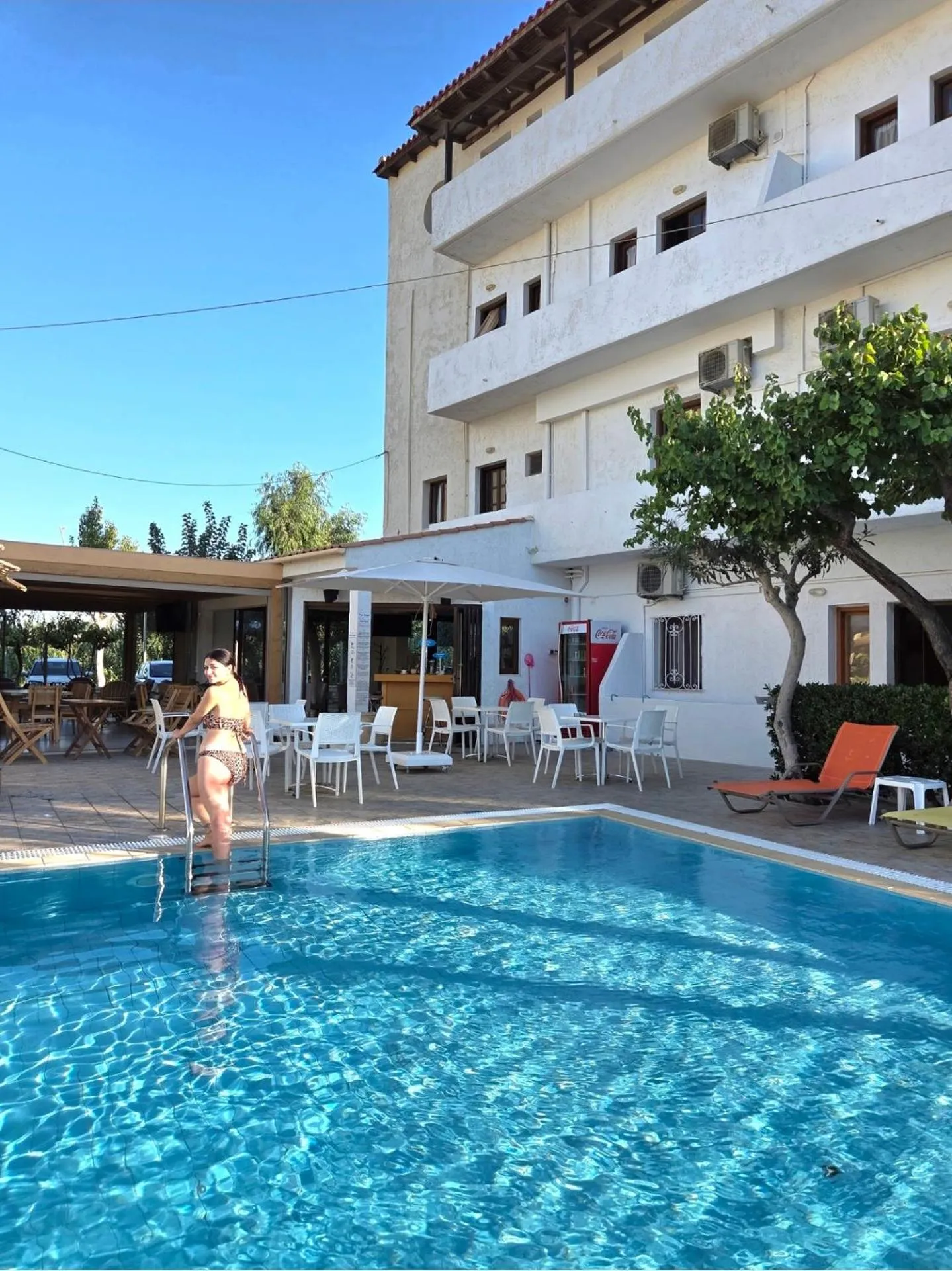 Swimming pool in Arhodiko Hotel