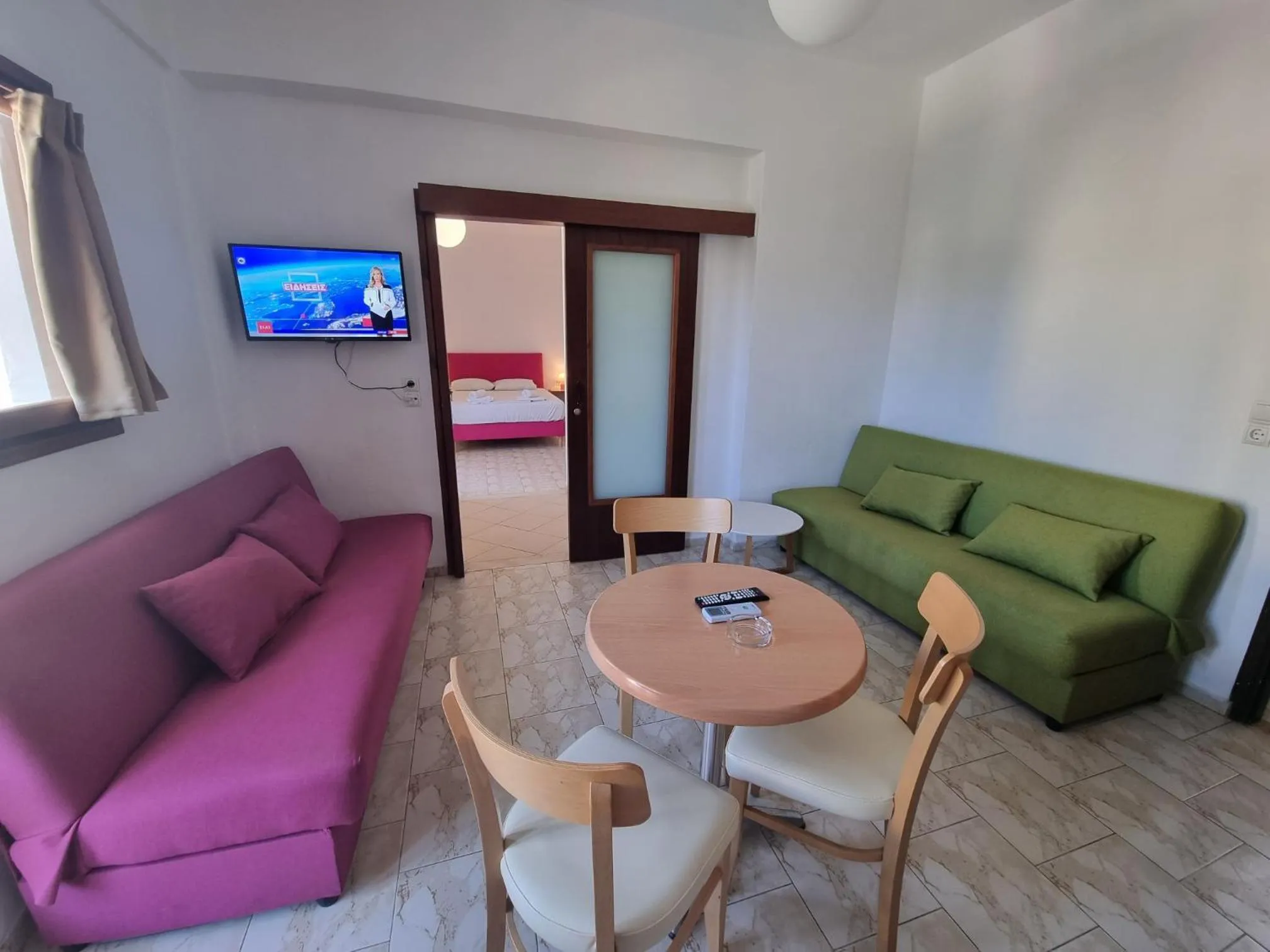 Living room in Arhodiko Hotel