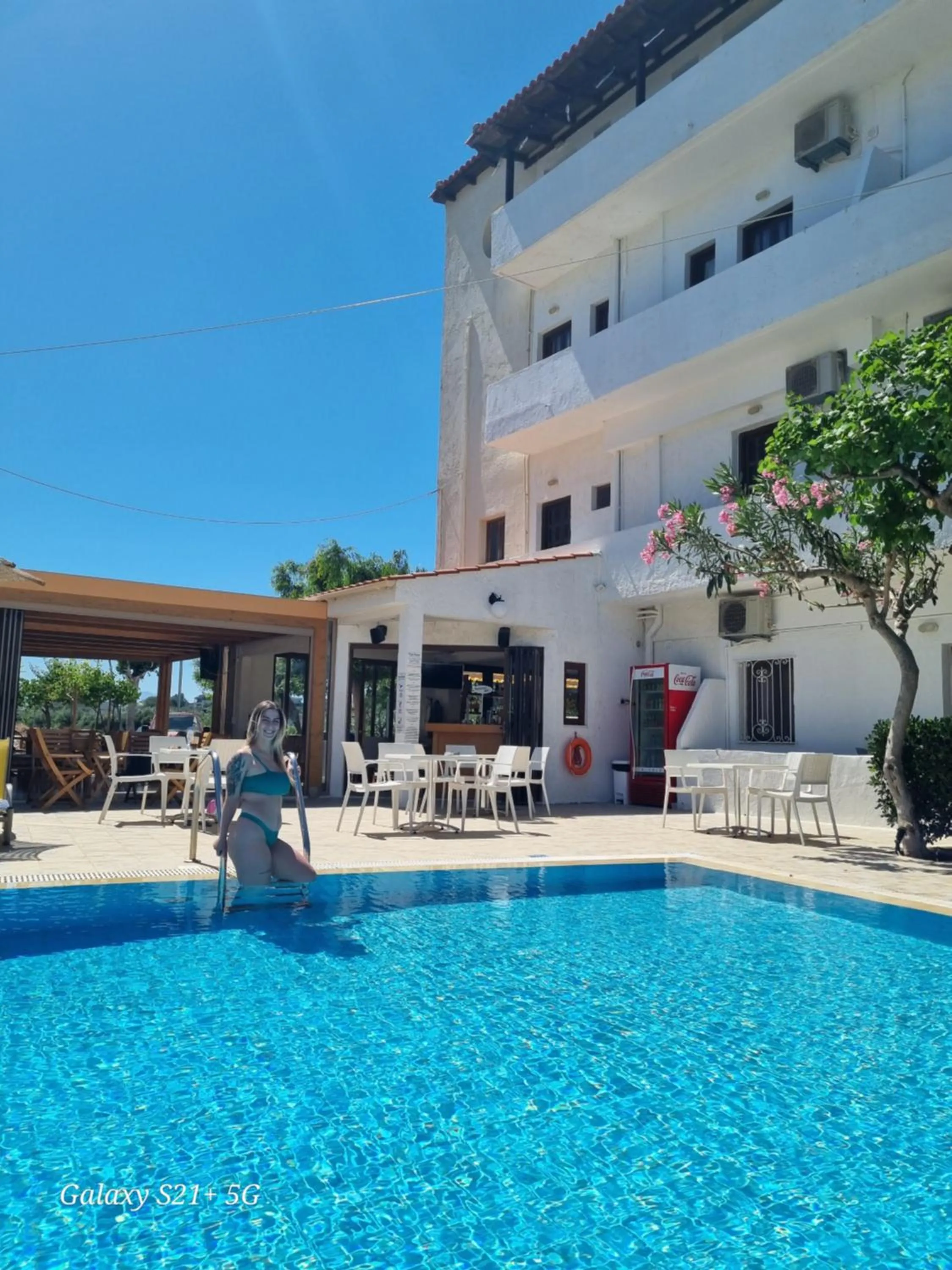Swimming pool in Arhodiko Hotel
