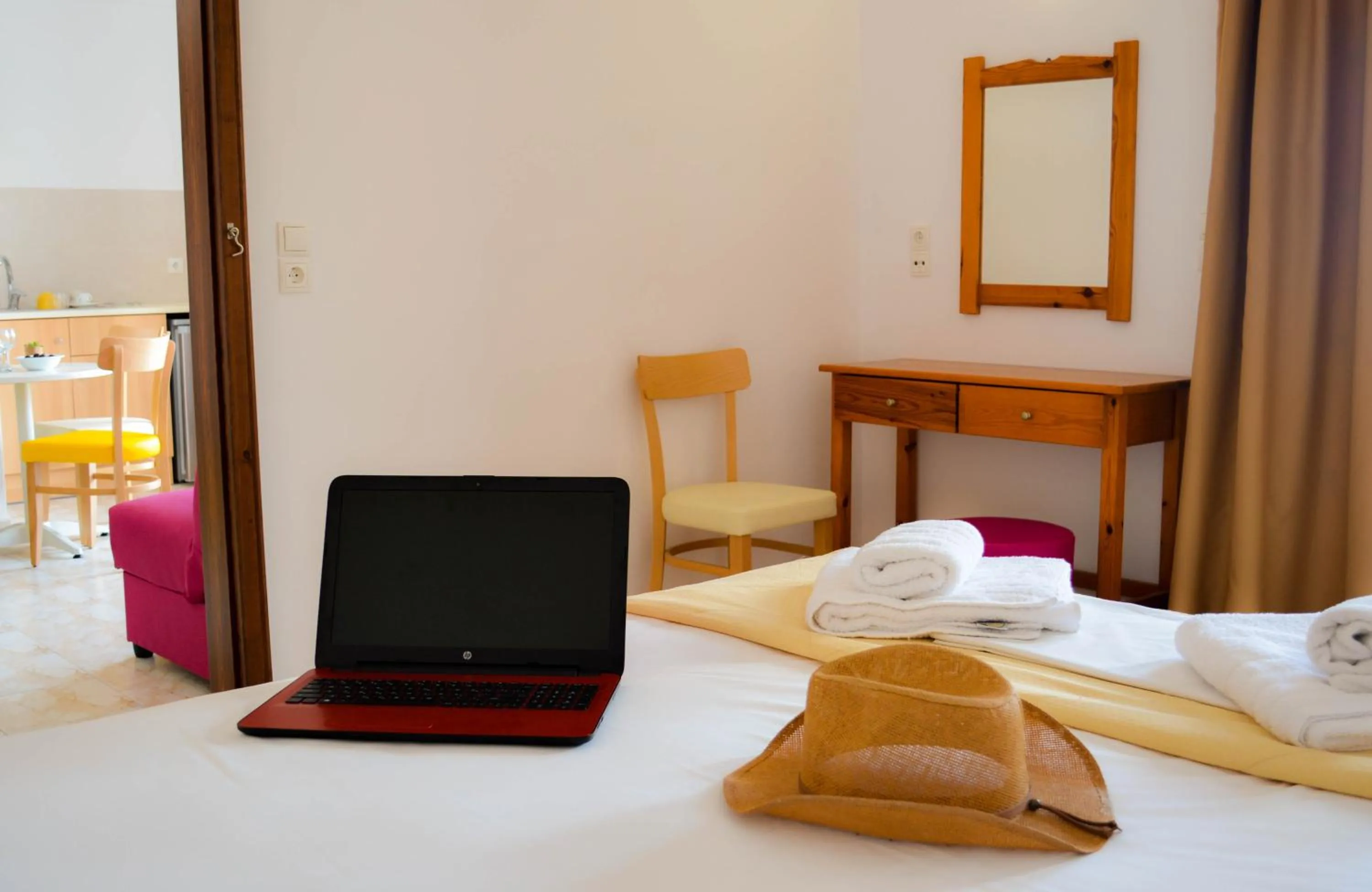 TV and multimedia, Bed in Arhodiko Hotel