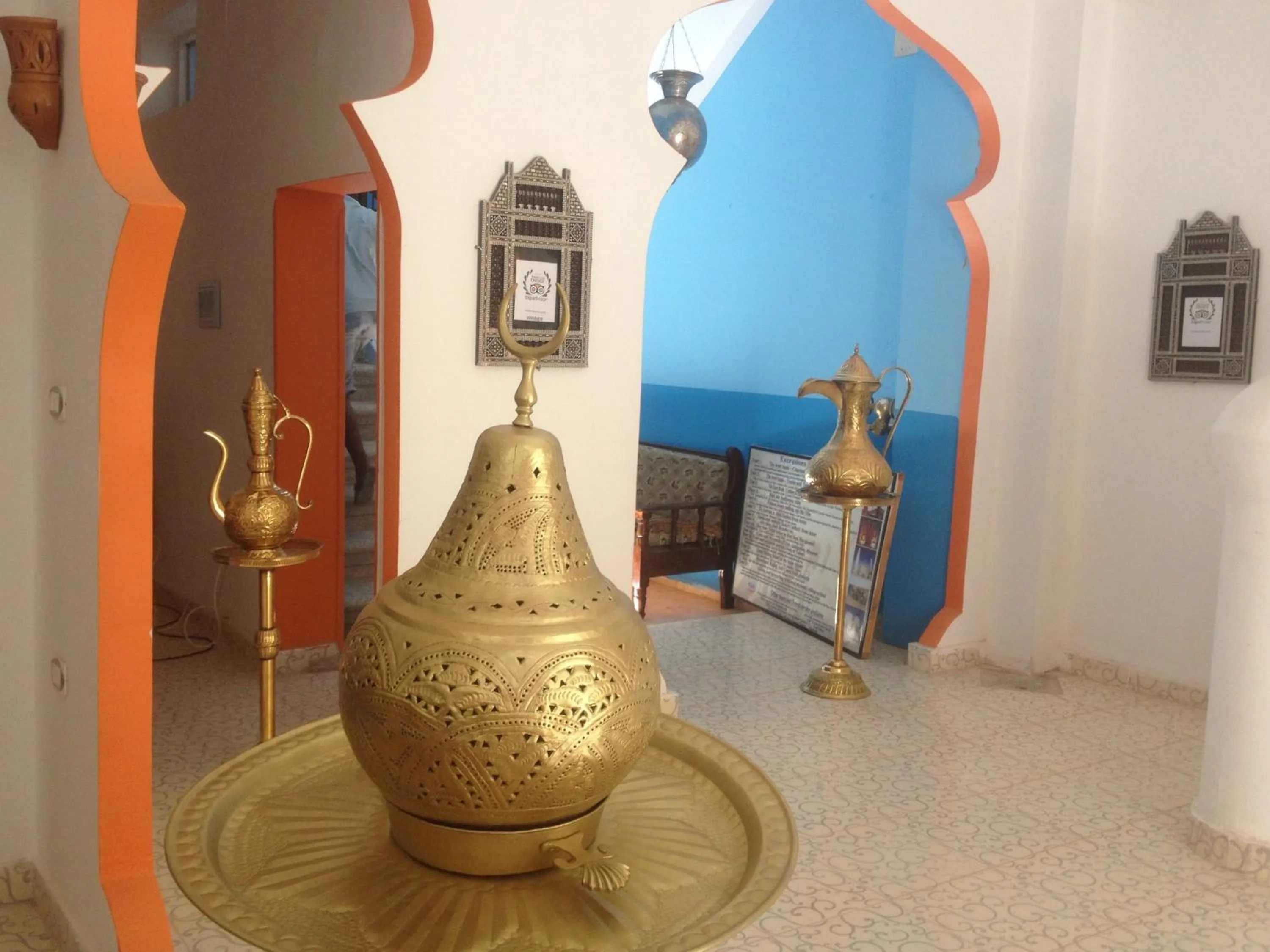 Decorative detail in Cleopatra Hotel Luxor