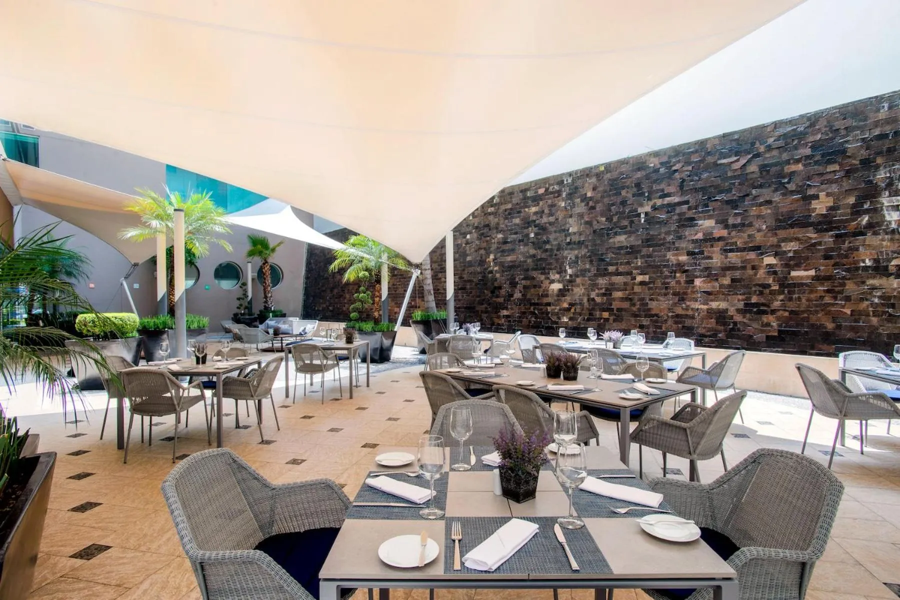 Patio in Hotel Novit