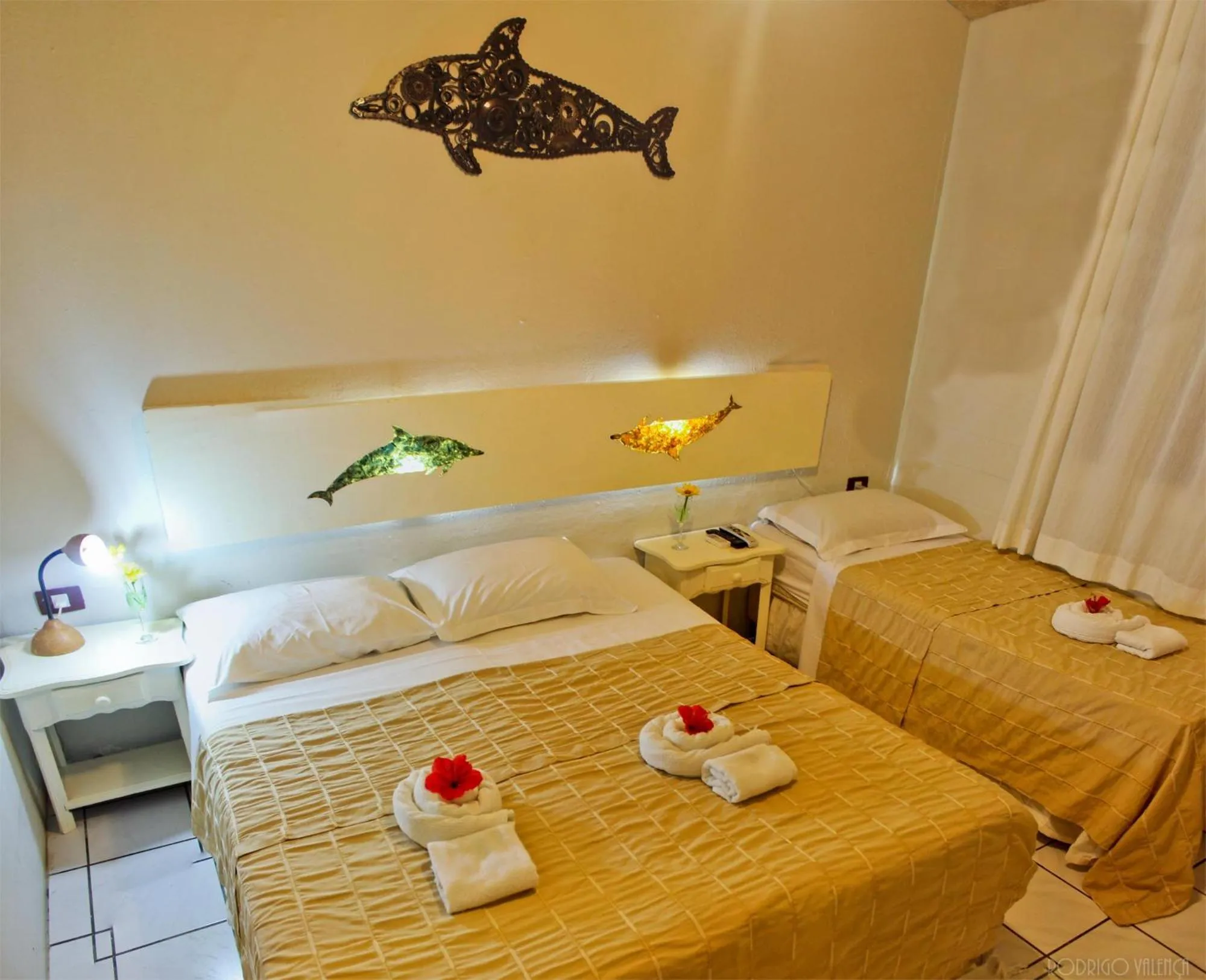 Bed in Pousada Alamoa