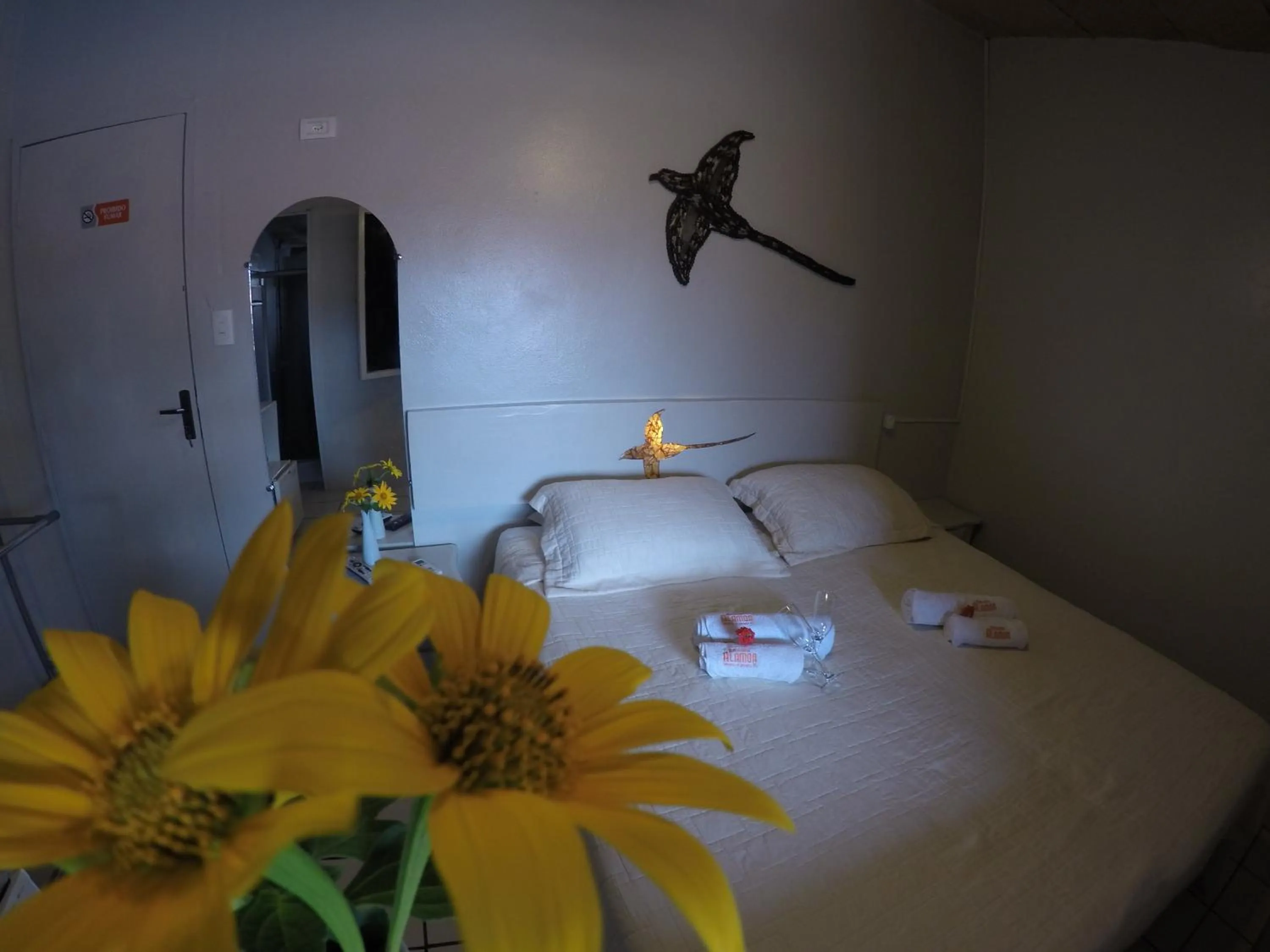 Decorative detail, Bed in Pousada Alamoa