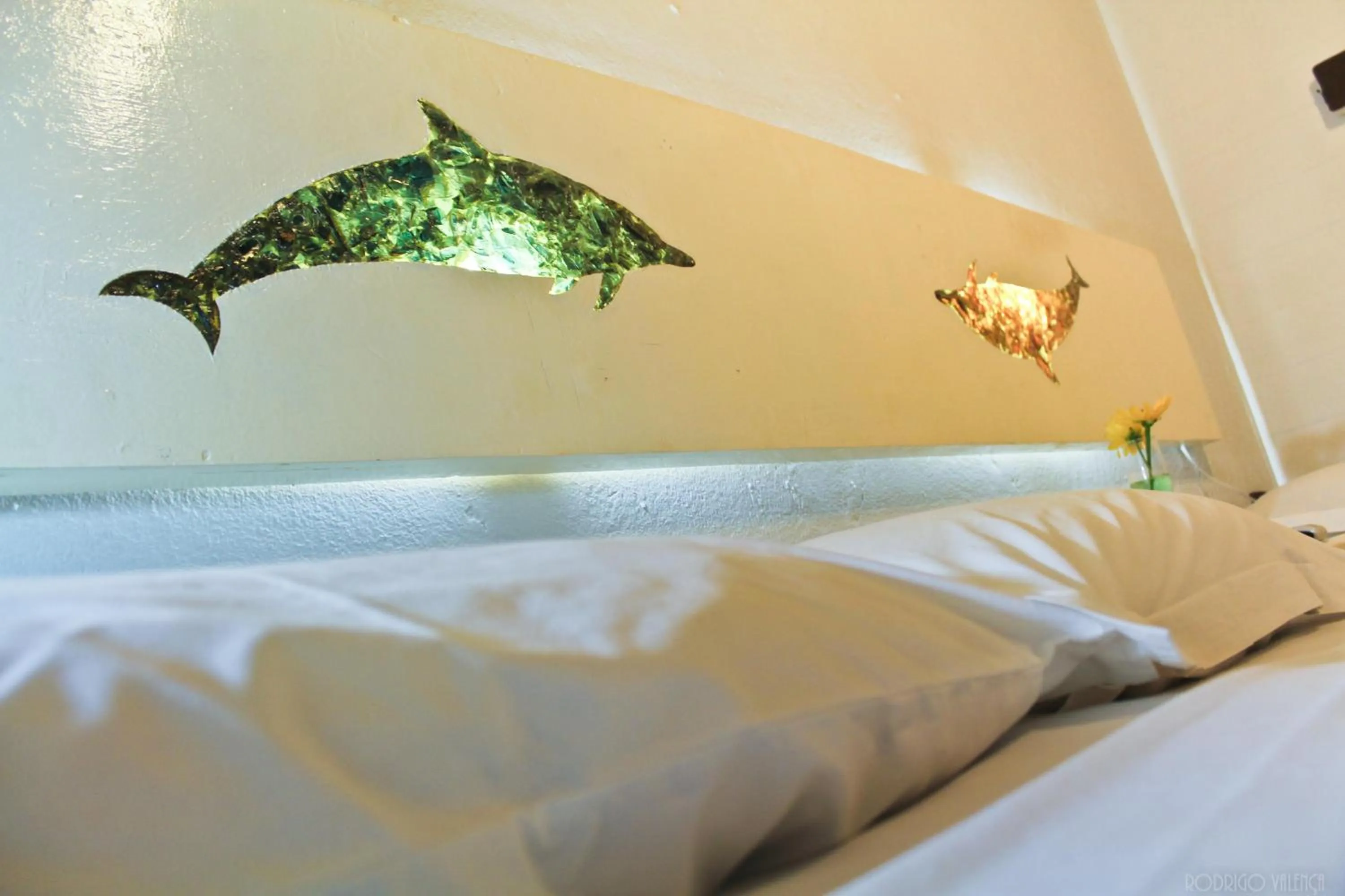 Decorative detail, Bed in Pousada Alamoa