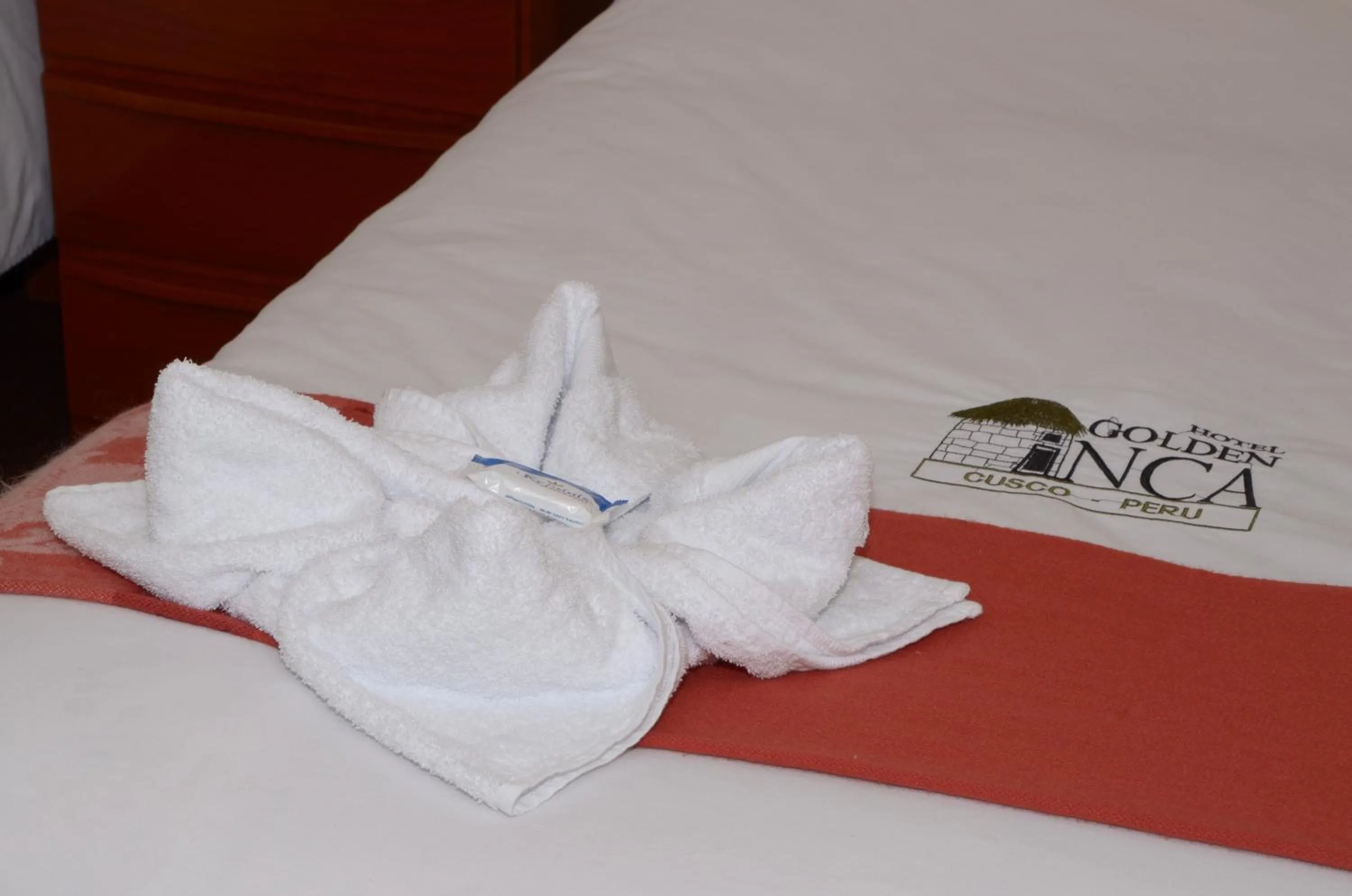 Decorative detail, Bed in Golden Inca Hotel