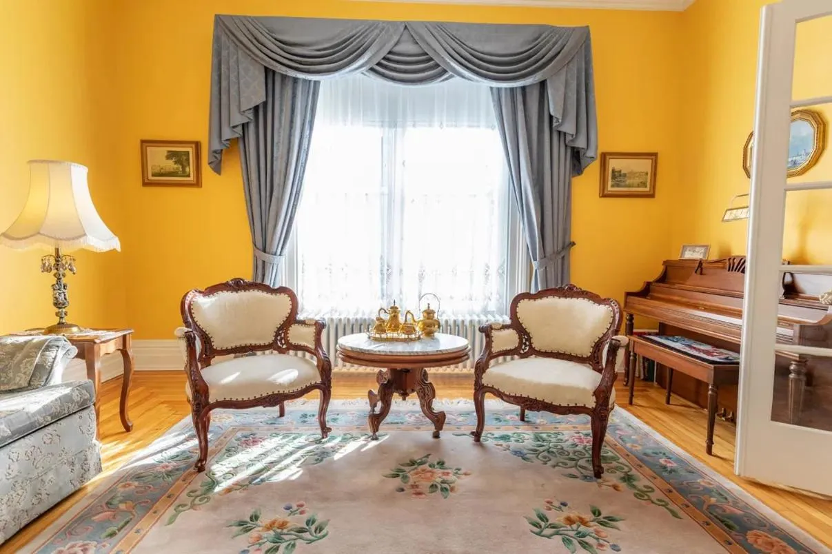 Seating area in Fitzroy Hall