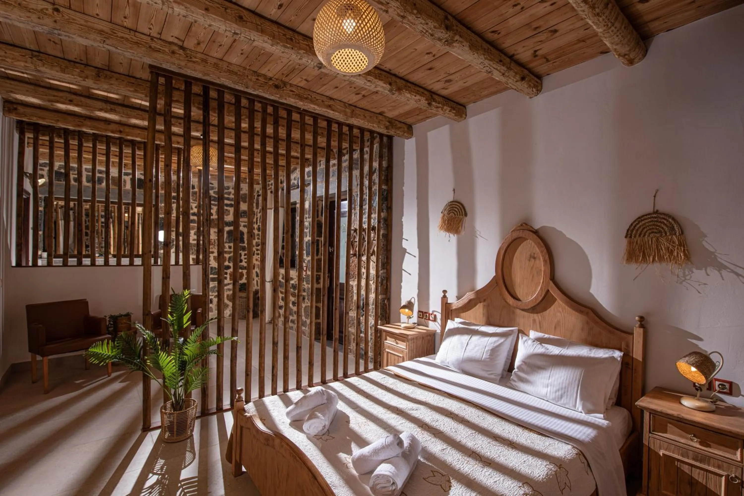 Bed in Balsamico Traditional Suites