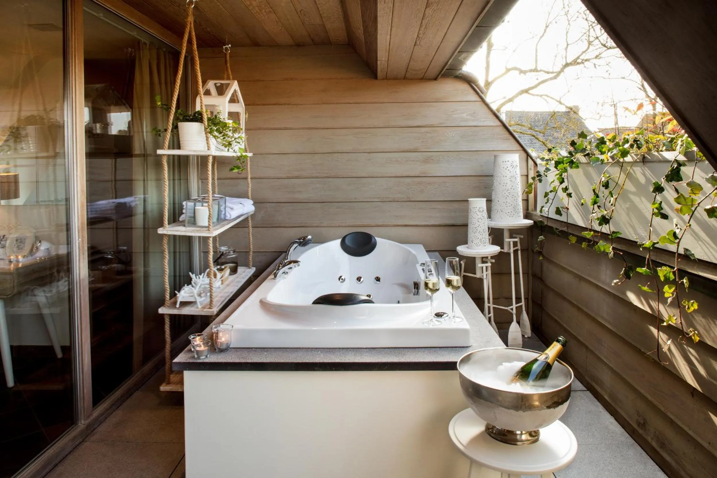 Balcony/Terrace in Charmehotel Manoir Ogygia