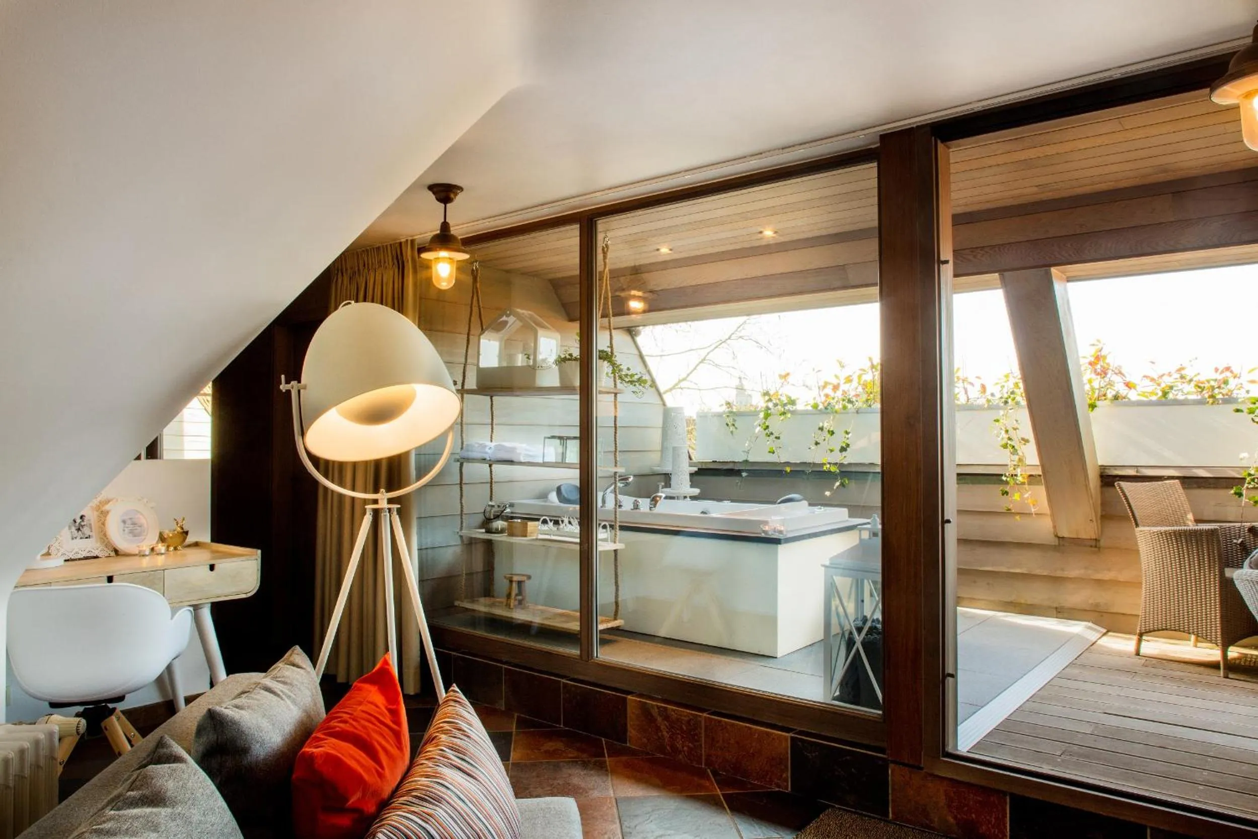 Balcony/Terrace in Charmehotel Manoir Ogygia