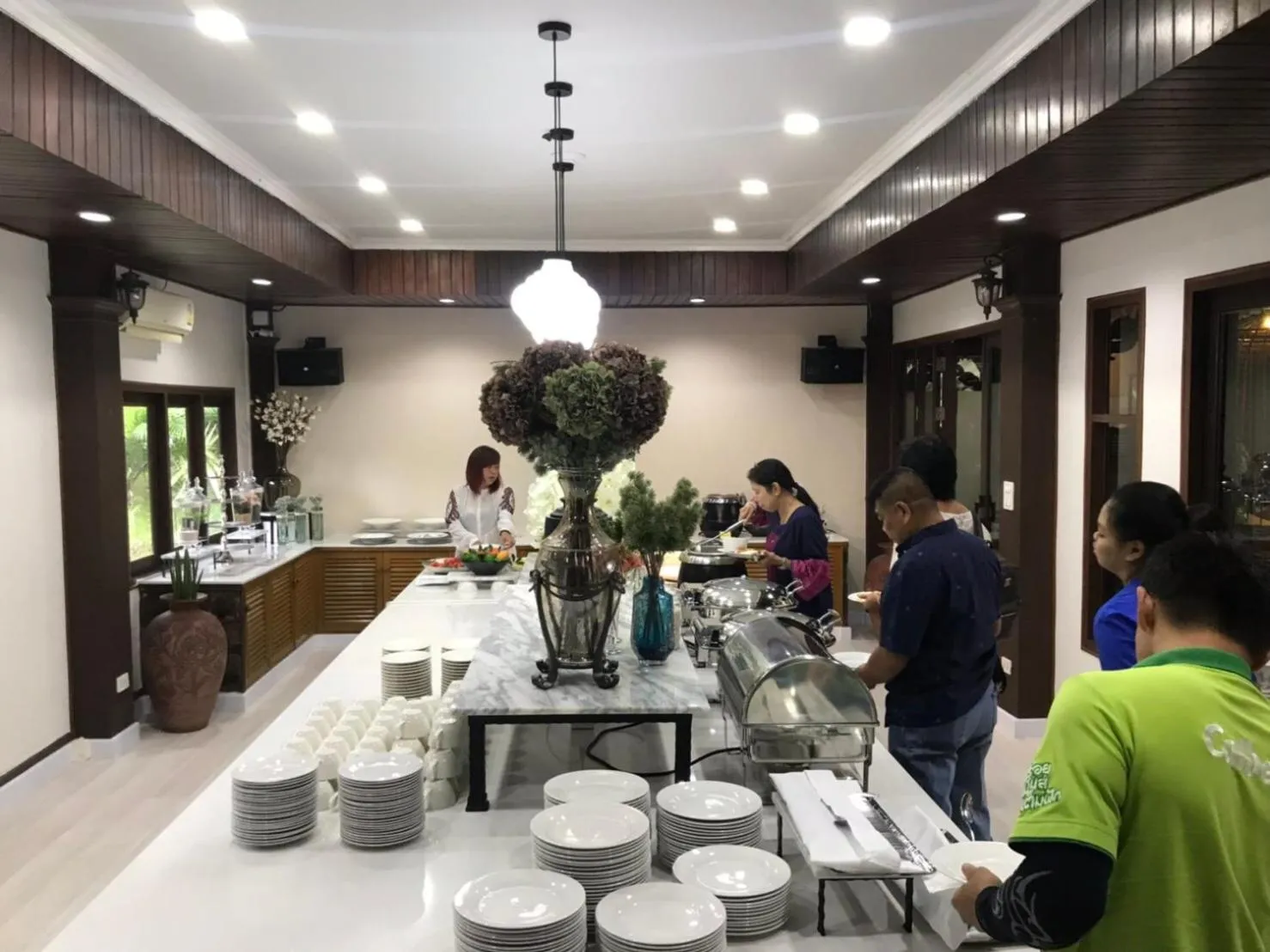 Asian breakfast in Kong Garden View Resort Chiang Rai