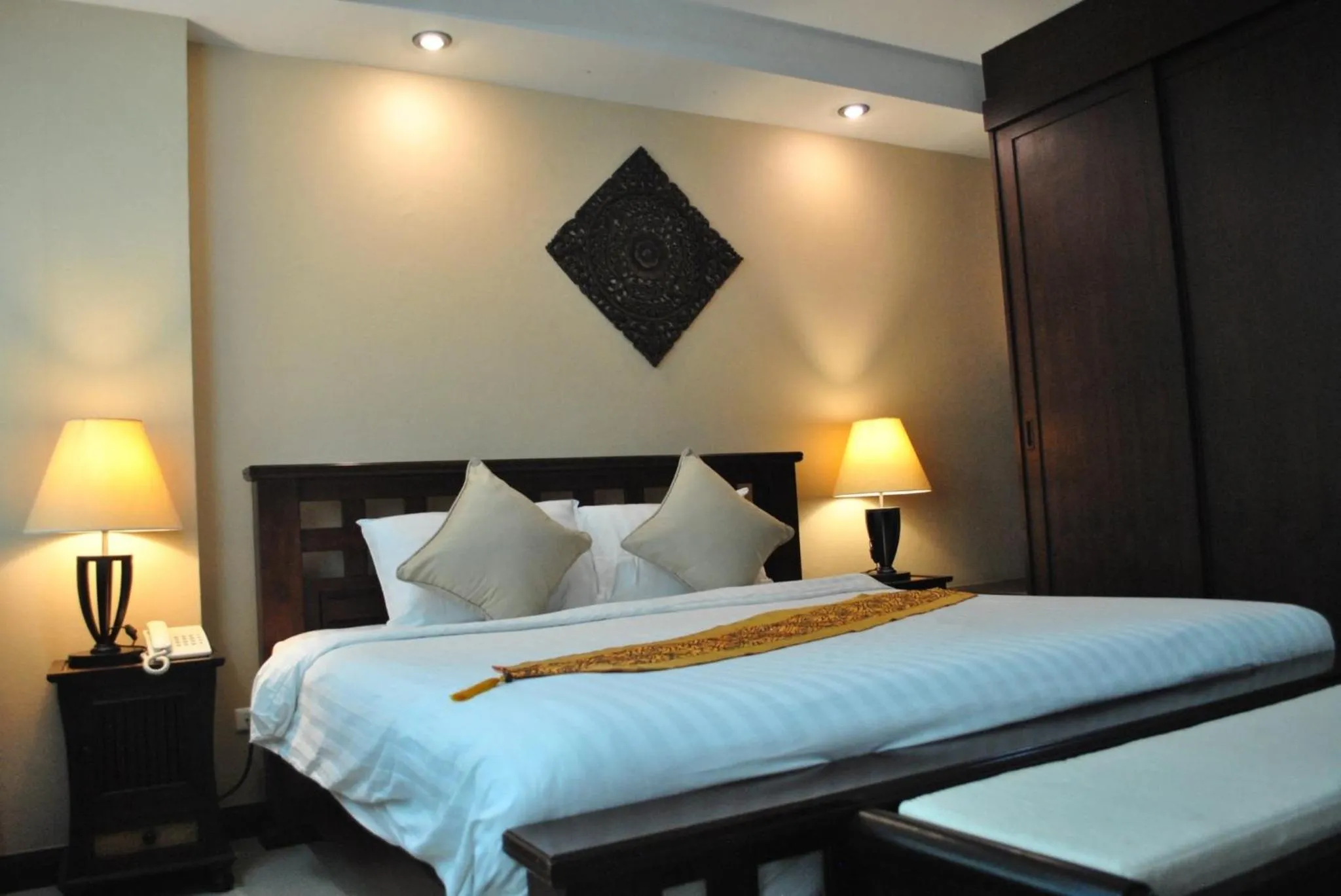 Bed in Kong Garden View Resort Chiang Rai