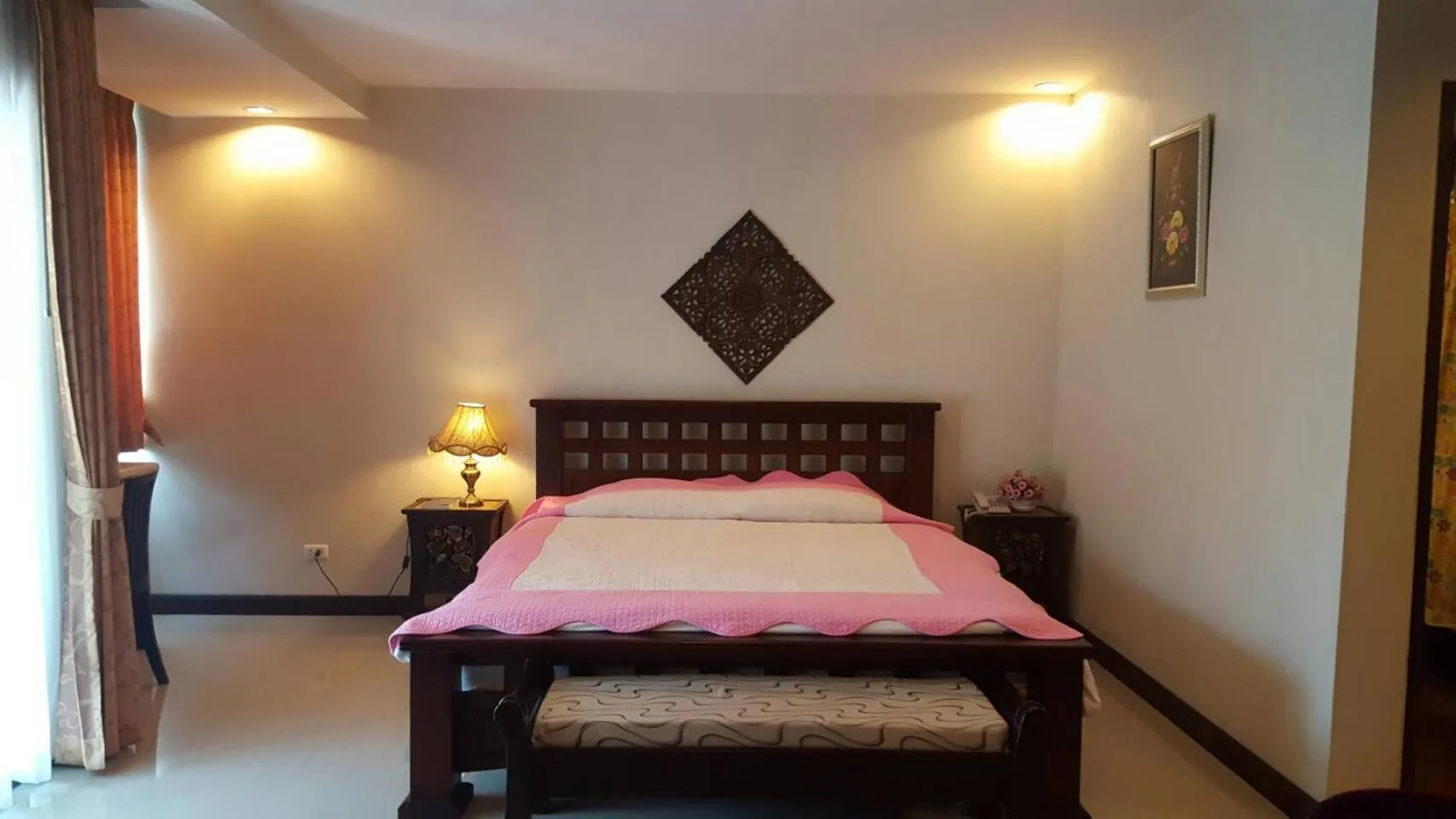 Bed in Kong Garden View Resort Chiang Rai