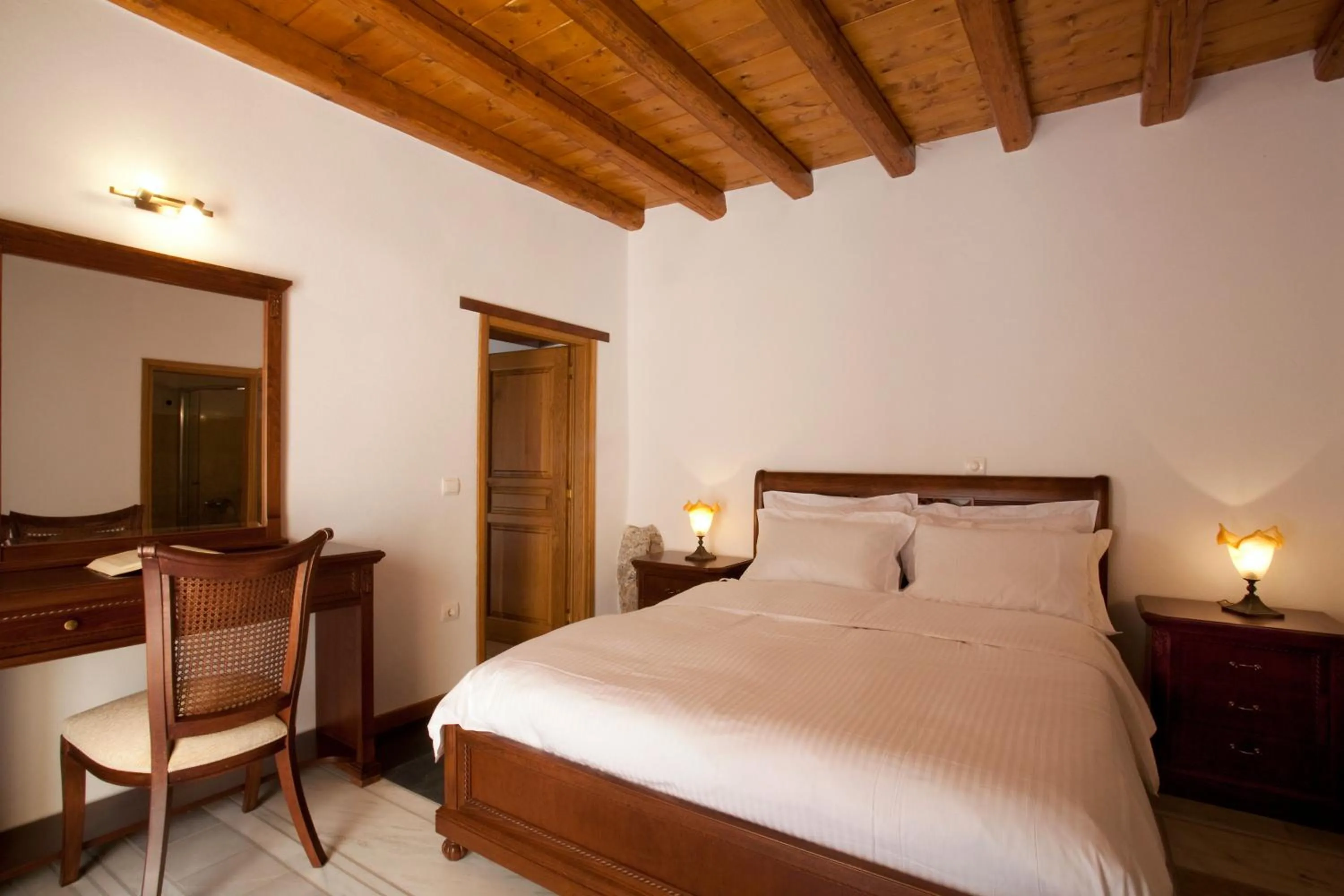 Bed in Likinia Hotel