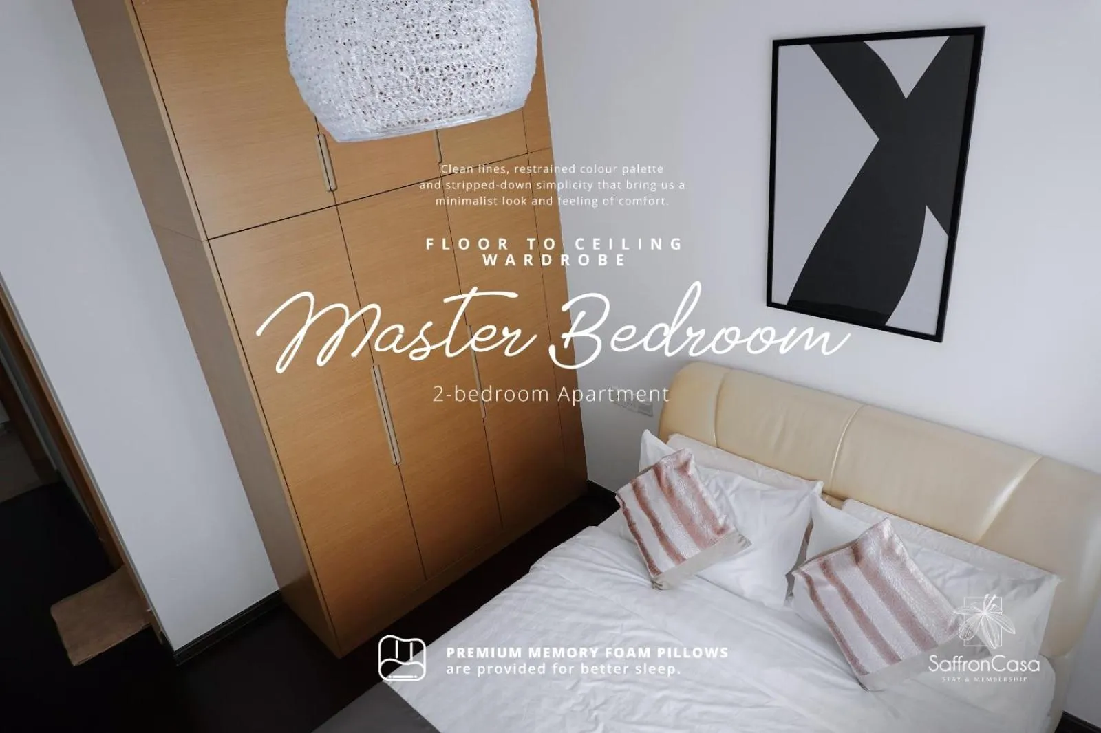 Bed in R&F Princess Cove JB By SaffronCasa JB