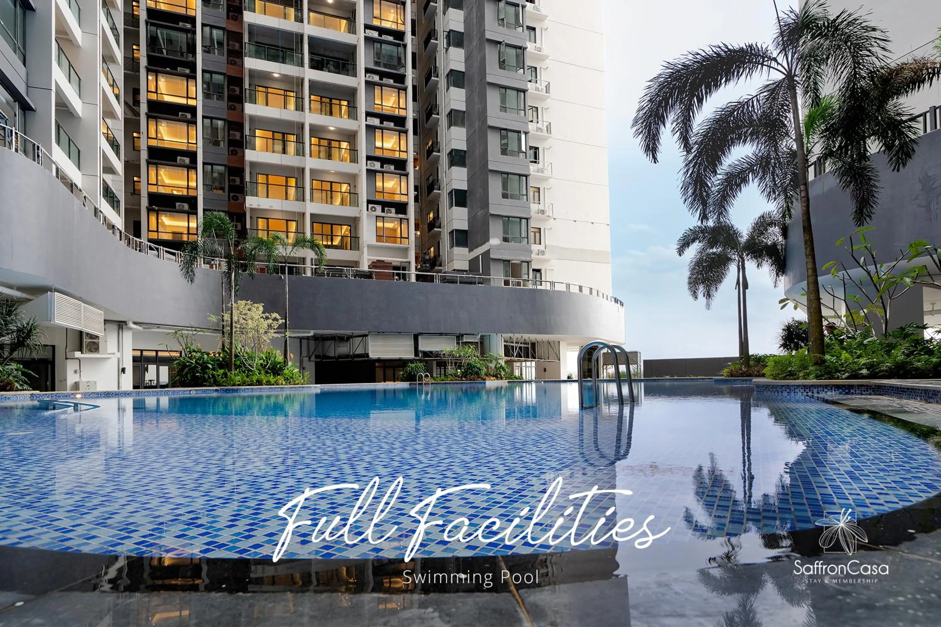 Swimming pool in R&F Princess Cove JB By SaffronCasa JB