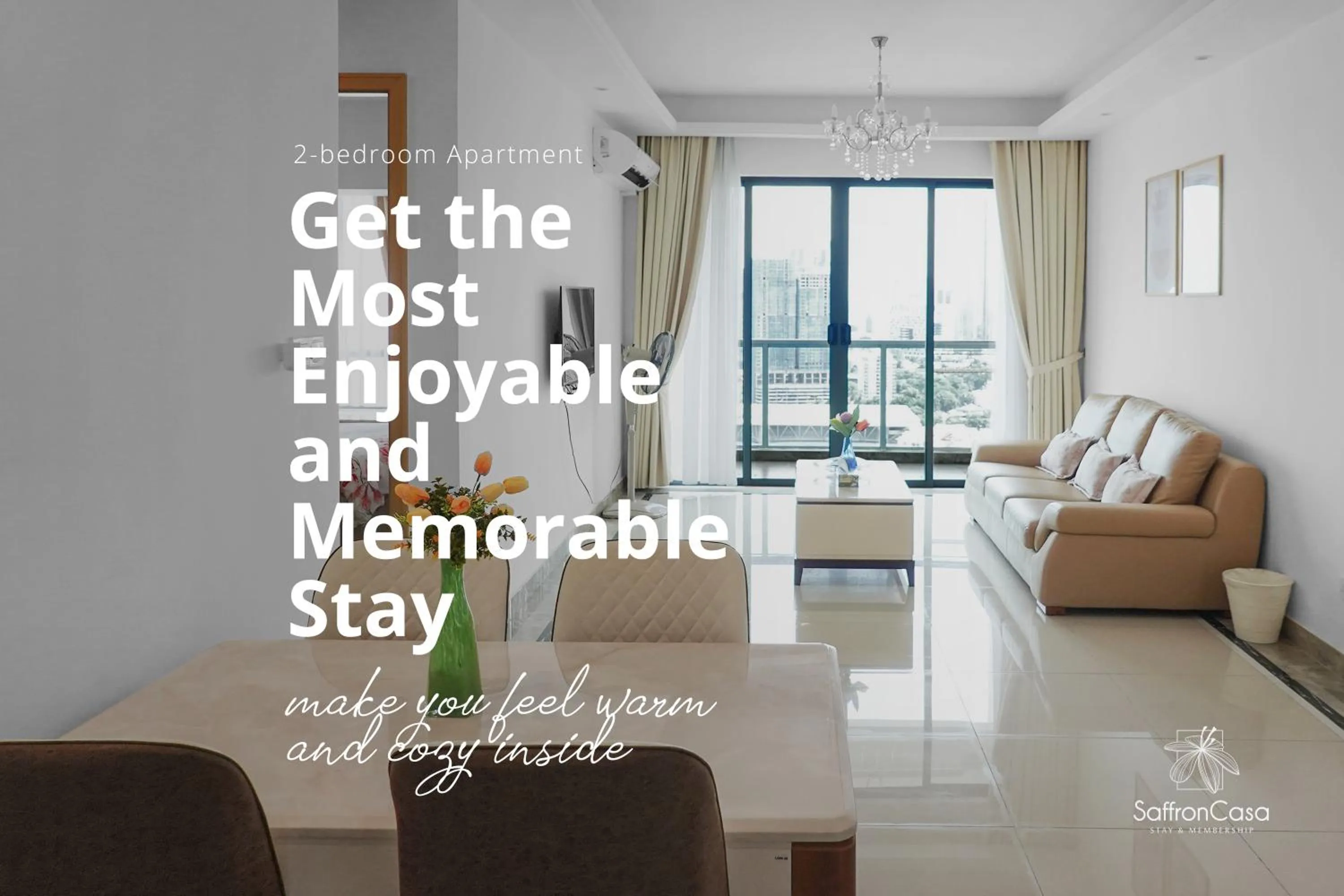 Living room in R&F Princess Cove JB By SaffronCasa JB