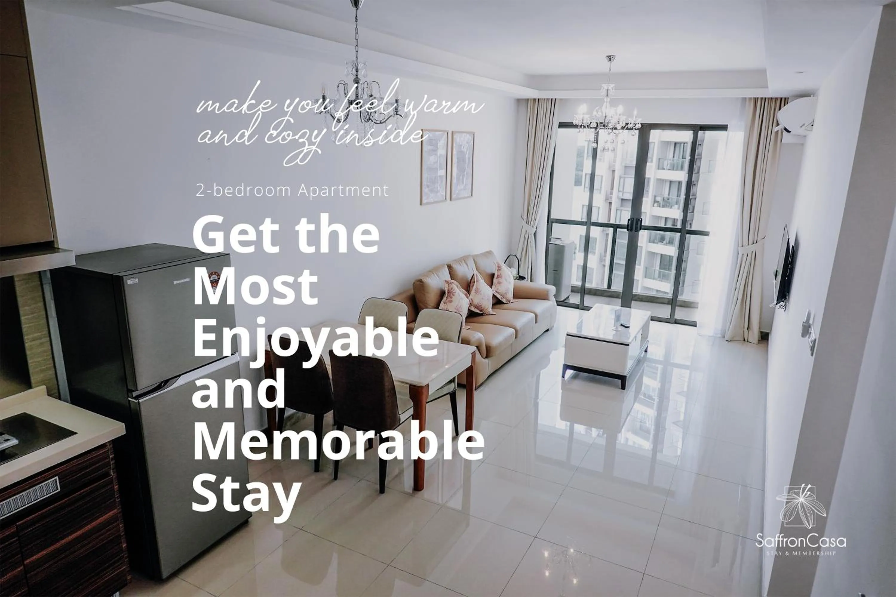 Living room in R&F Princess Cove JB By SaffronCasa JB