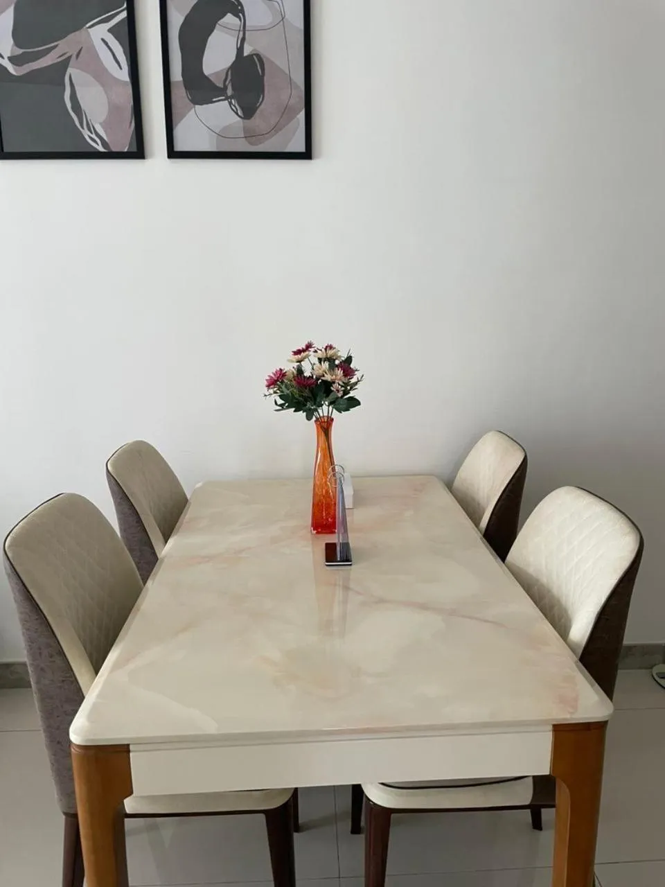 Dining area in R&F Princess Cove JB By SaffronCasa JB