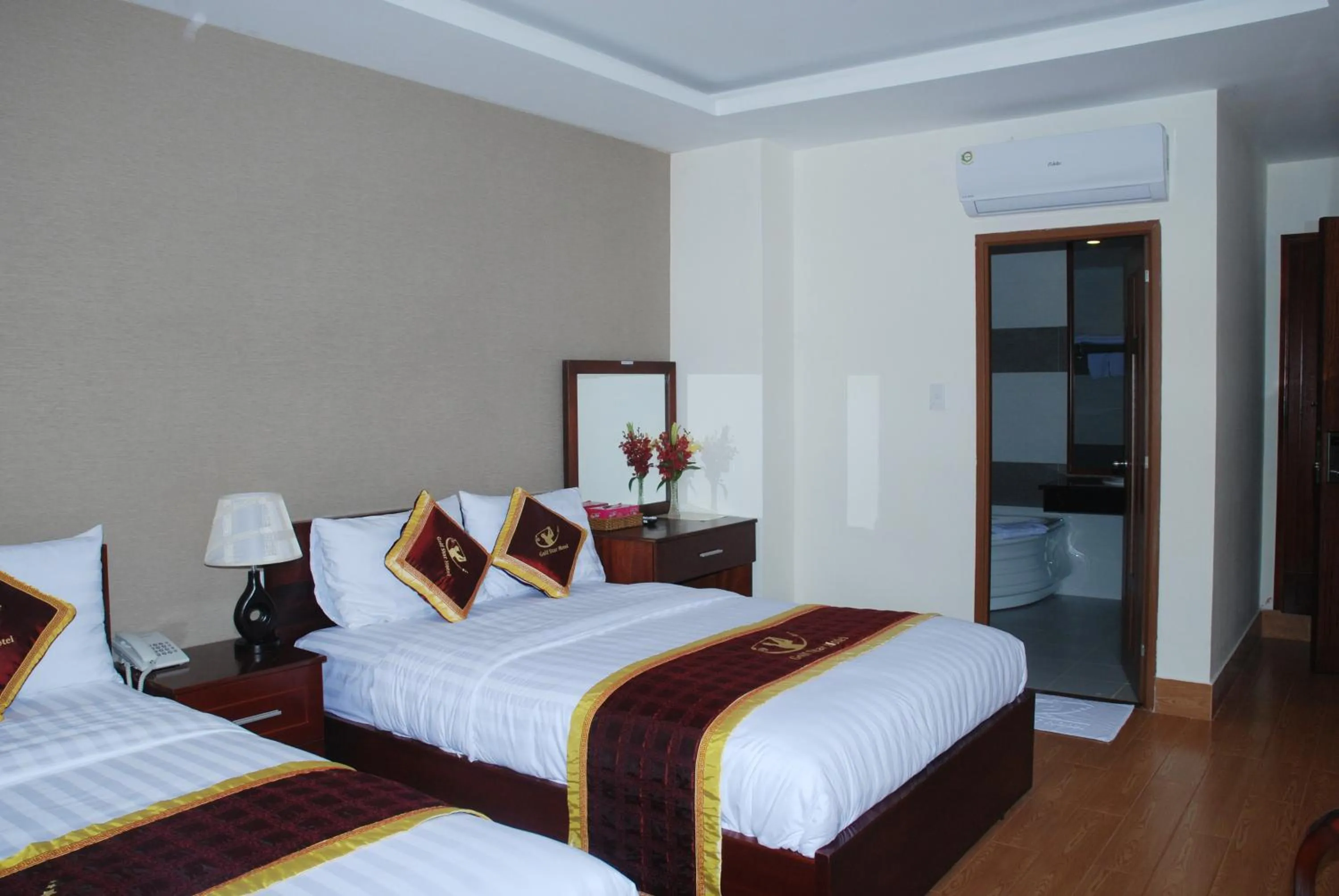 Bed in Golf Star Hotel