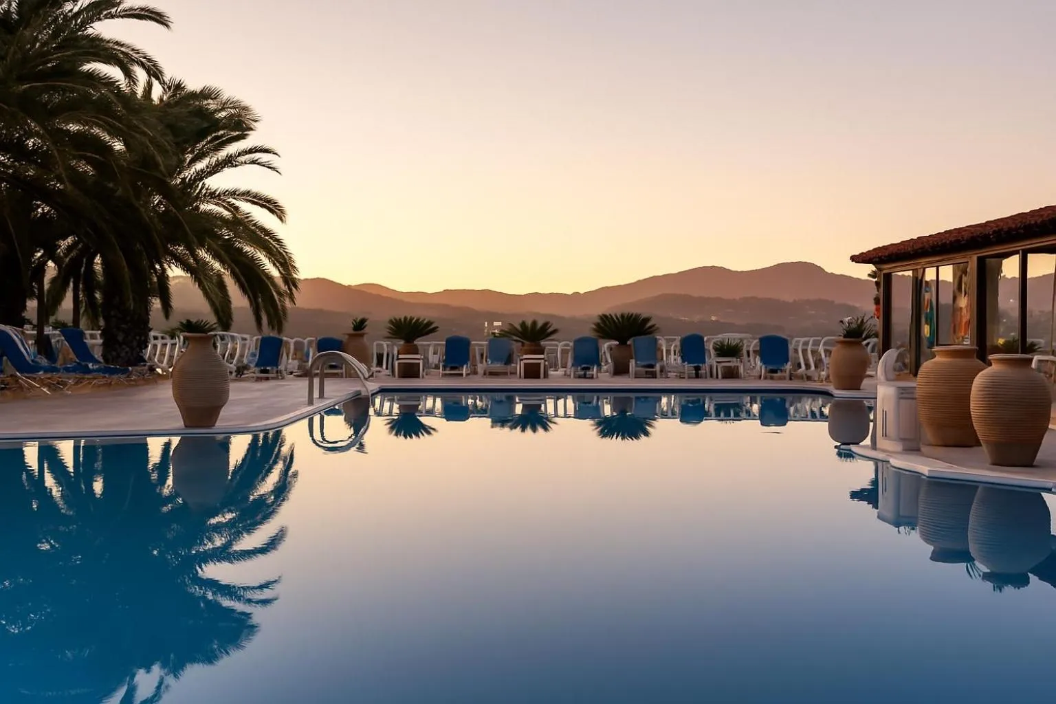 Swimming pool in Nikos Apartments Corfu