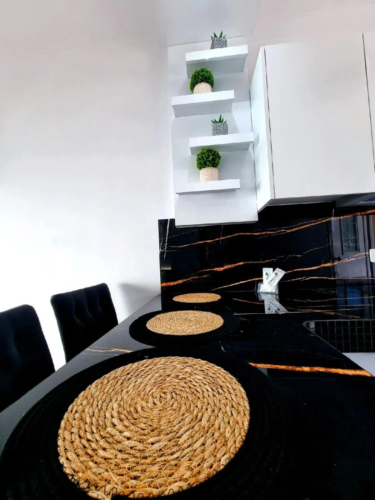 Seating area in Nikos Apartments Corfu