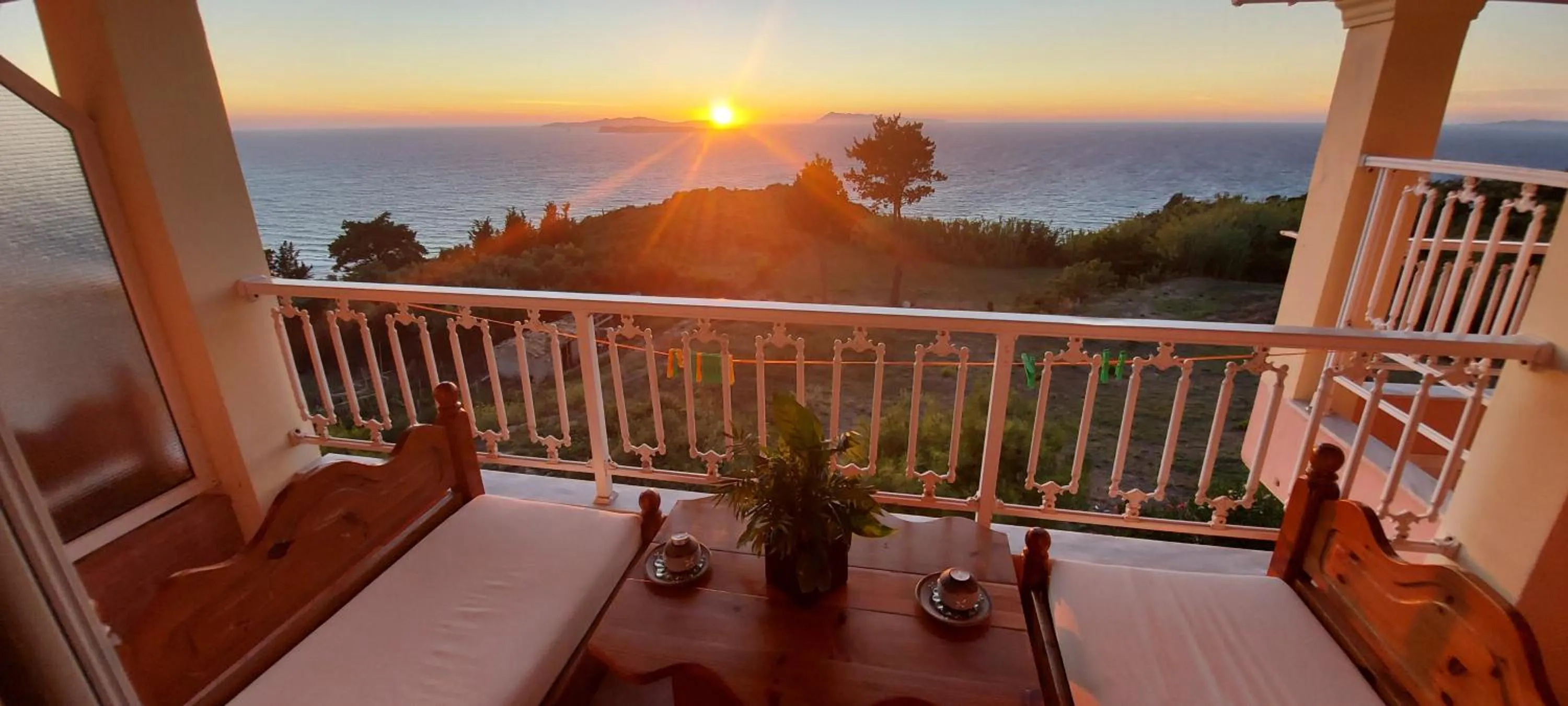 Balcony/Terrace in Nikos Apartments Corfu
