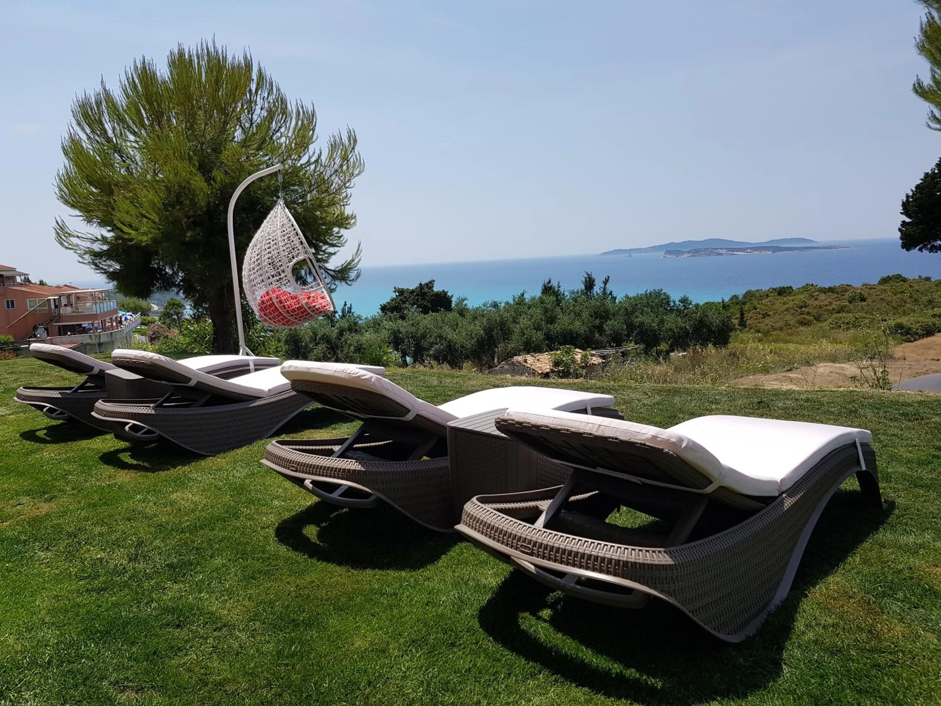 Patio in Nikos Apartments Corfu