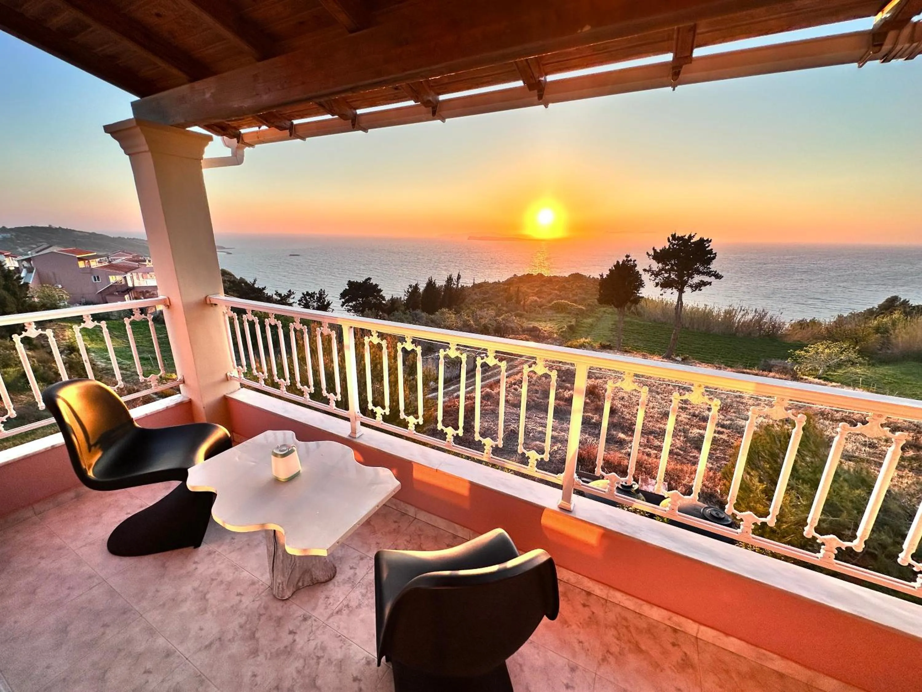 Balcony/Terrace in Nikos Apartments Corfu