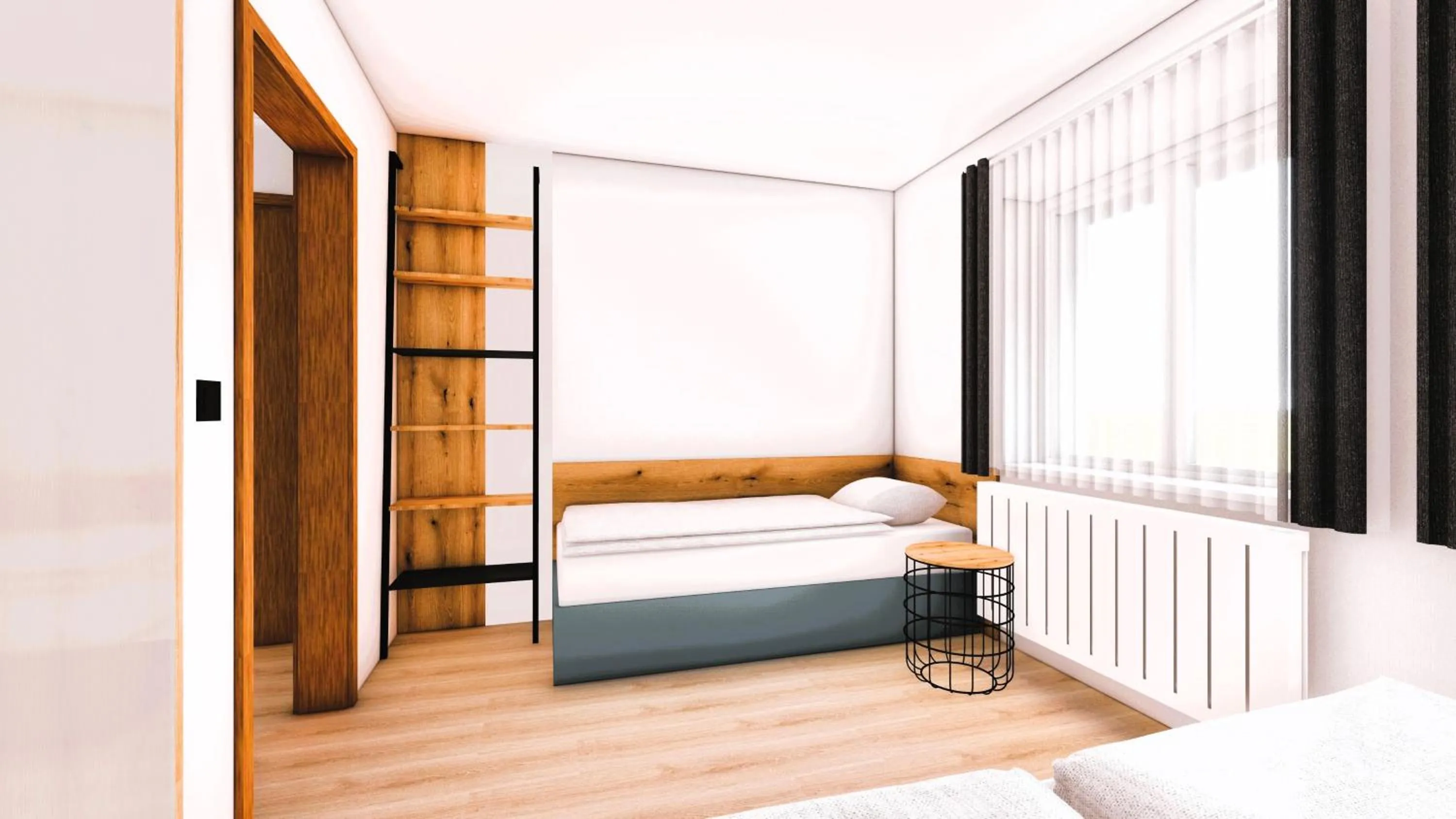 Bed in Pension Bed&Breakfast