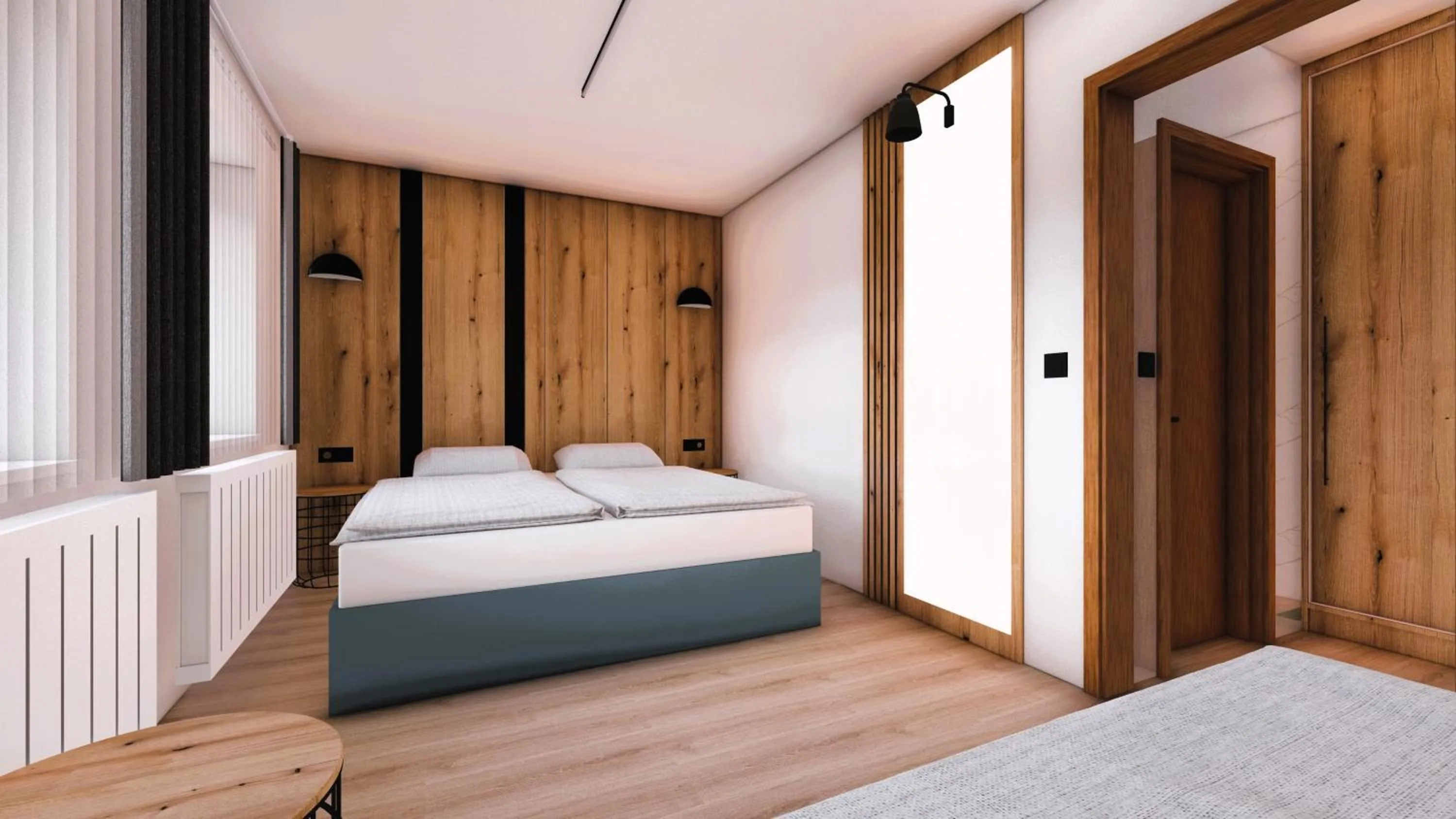 Bed in Pension Bed&Breakfast