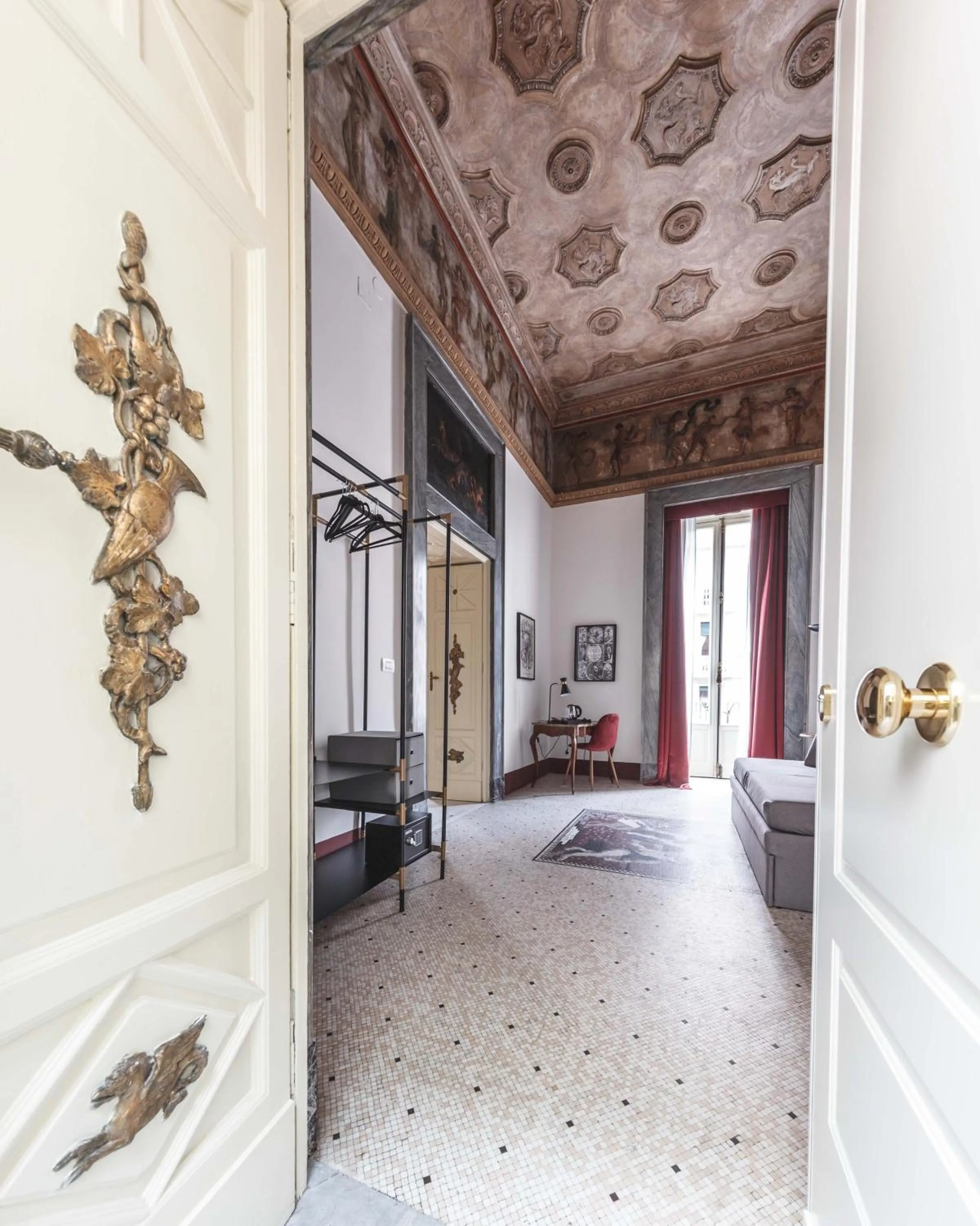 Balcony/Terrace, Bed in Relais Della Porta