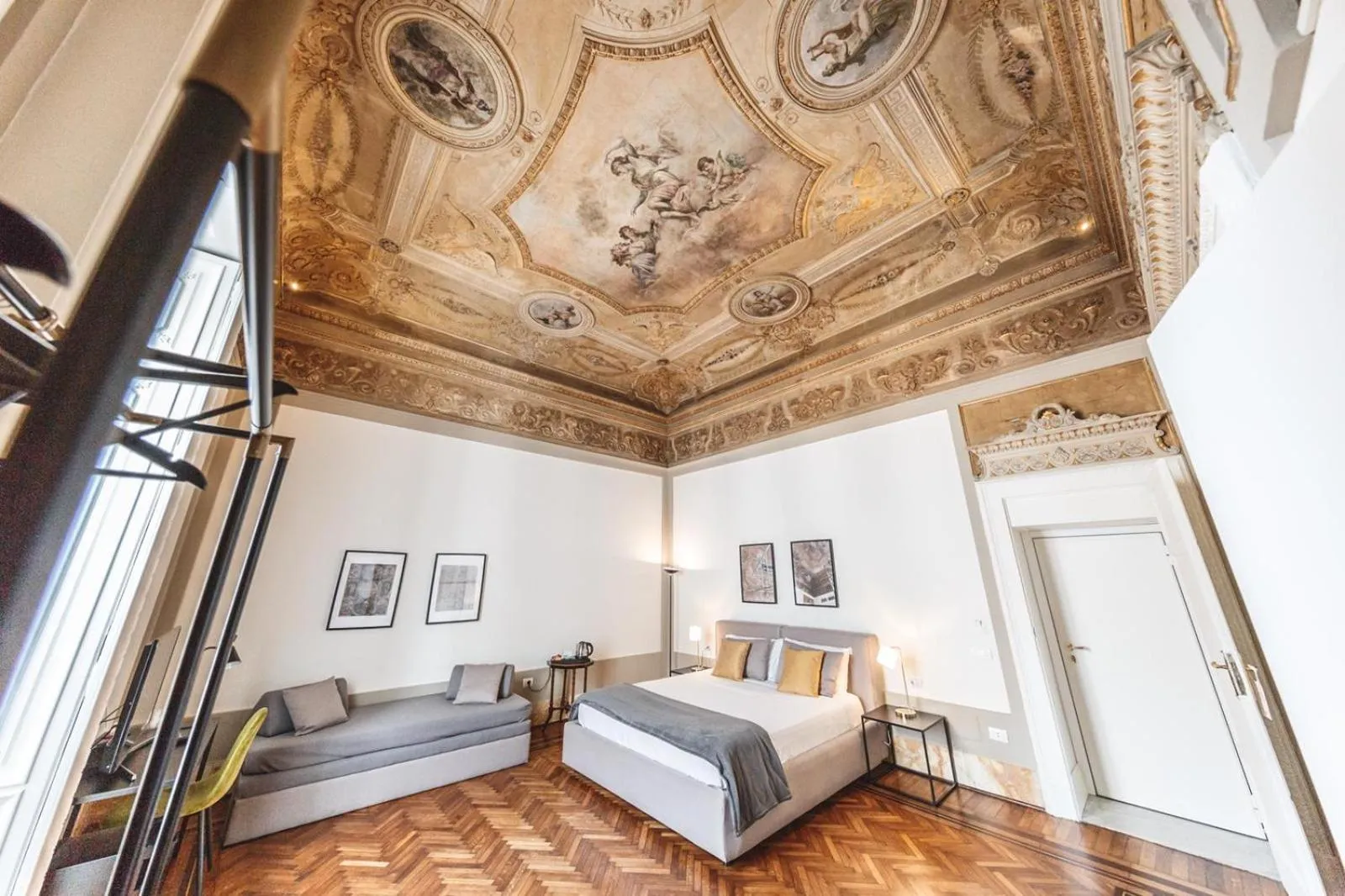 Balcony/Terrace, Bed in Relais Della Porta