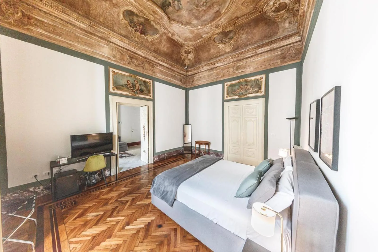 Balcony/Terrace, Bed in Relais Della Porta