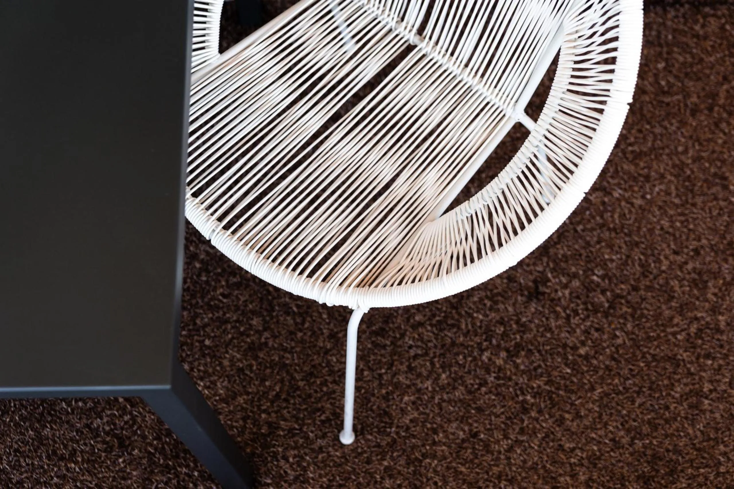 Seating area in goldfinger + suites