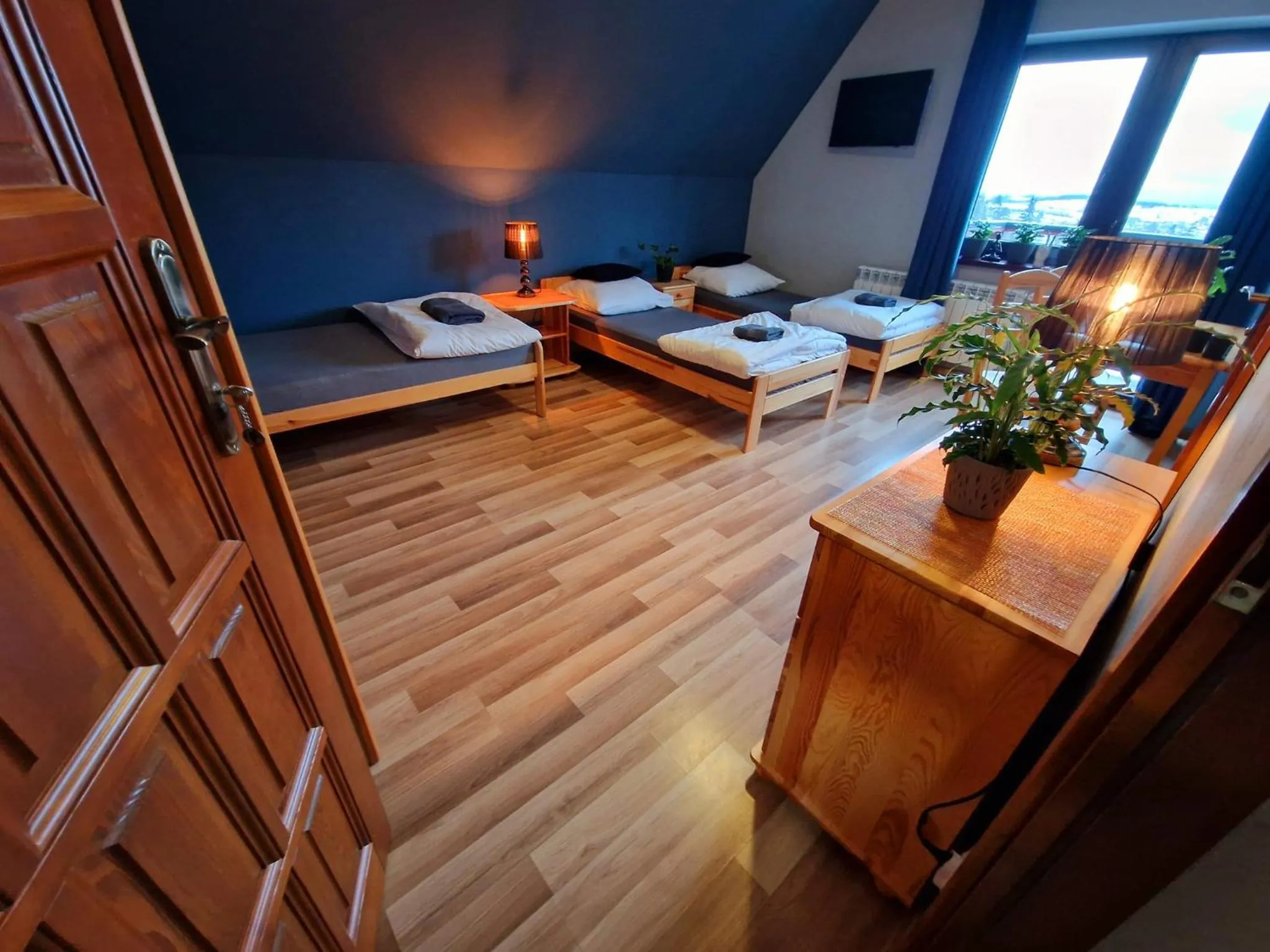 Bed in Pensjonat Harmatówka - ATRAKCYJNY PAKIET ŚWIĄTECZNY - blisko basenów termalnych