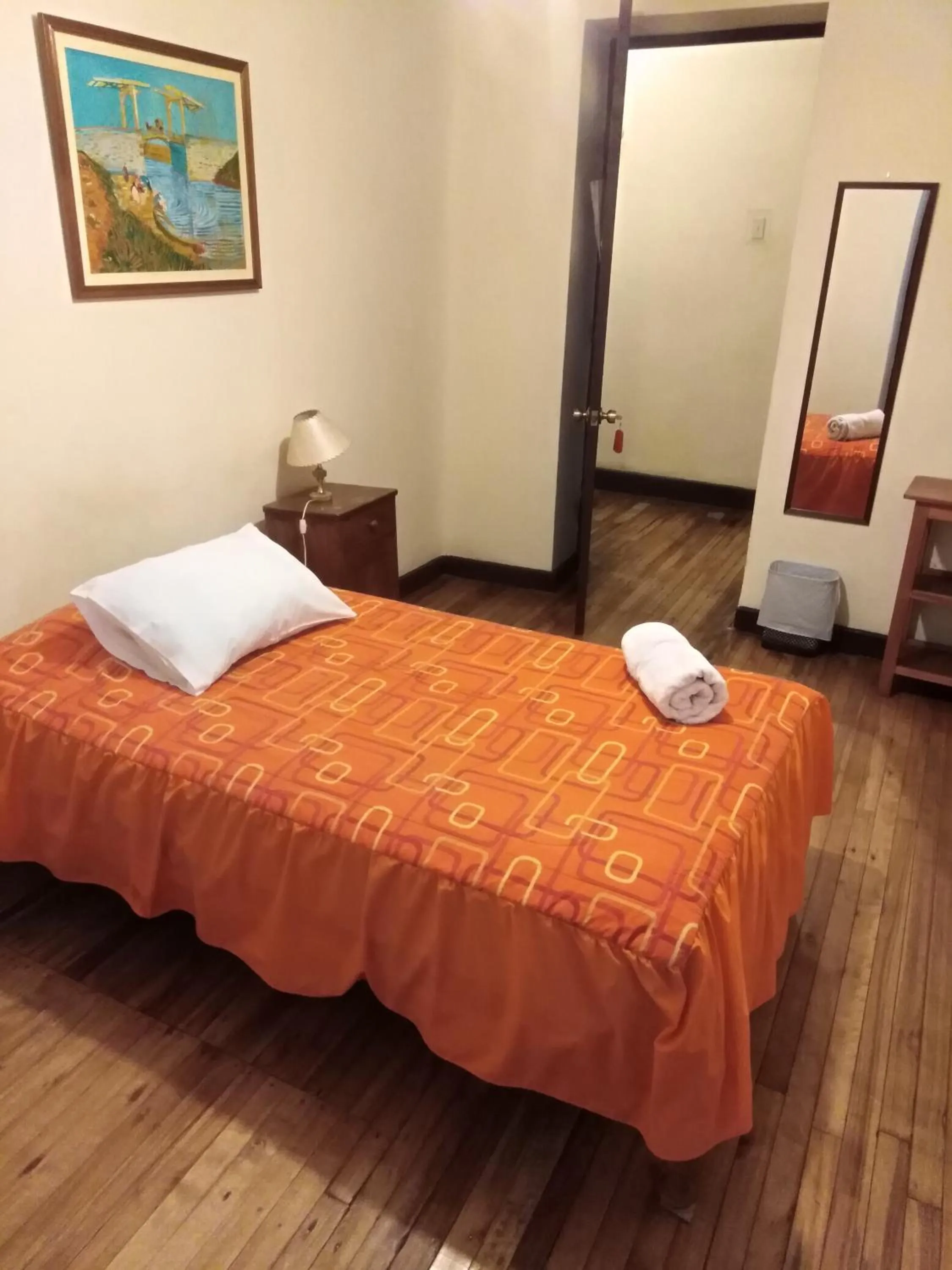 Bed in El Tuco Hotel