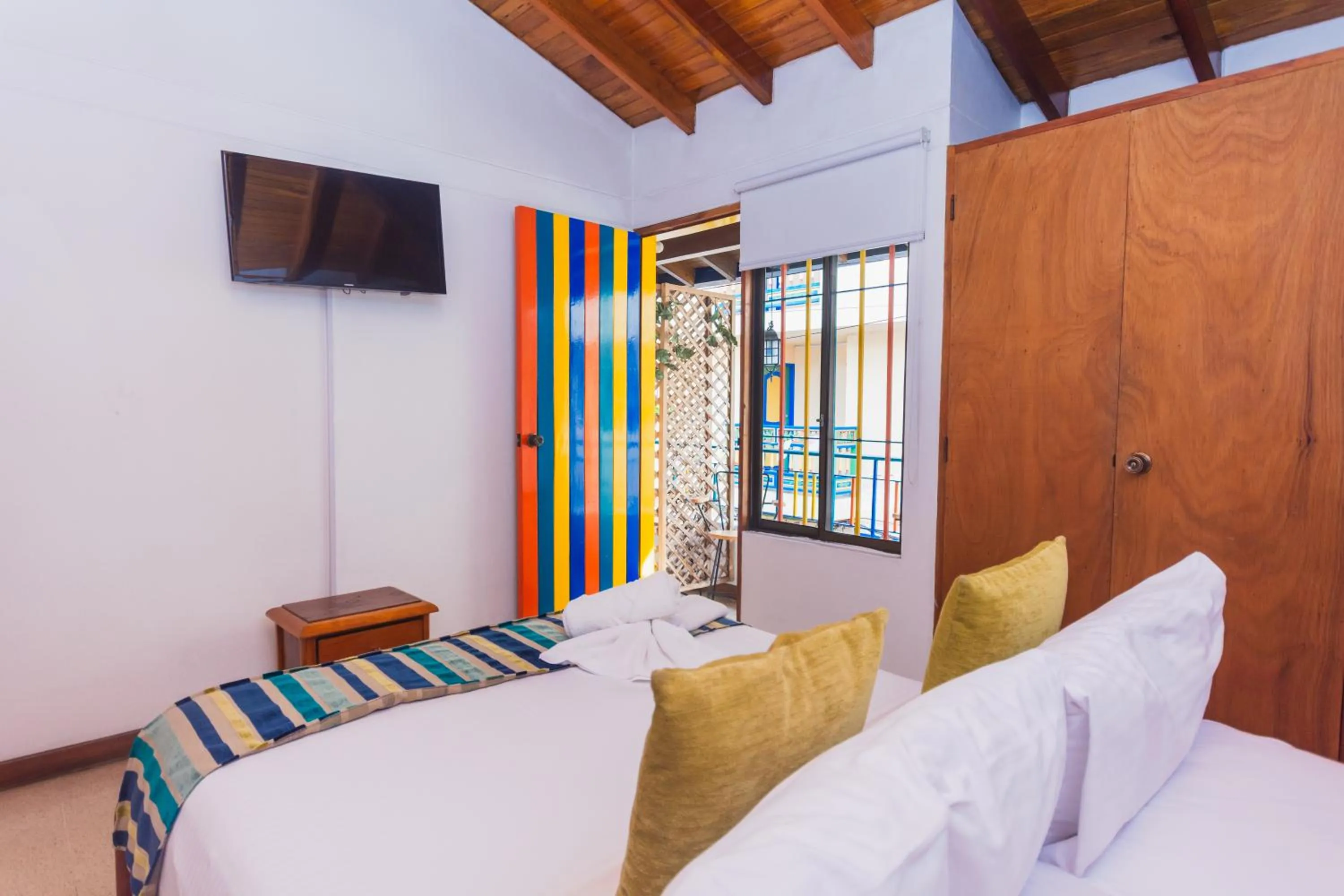 Bed in Hotel Guatatur