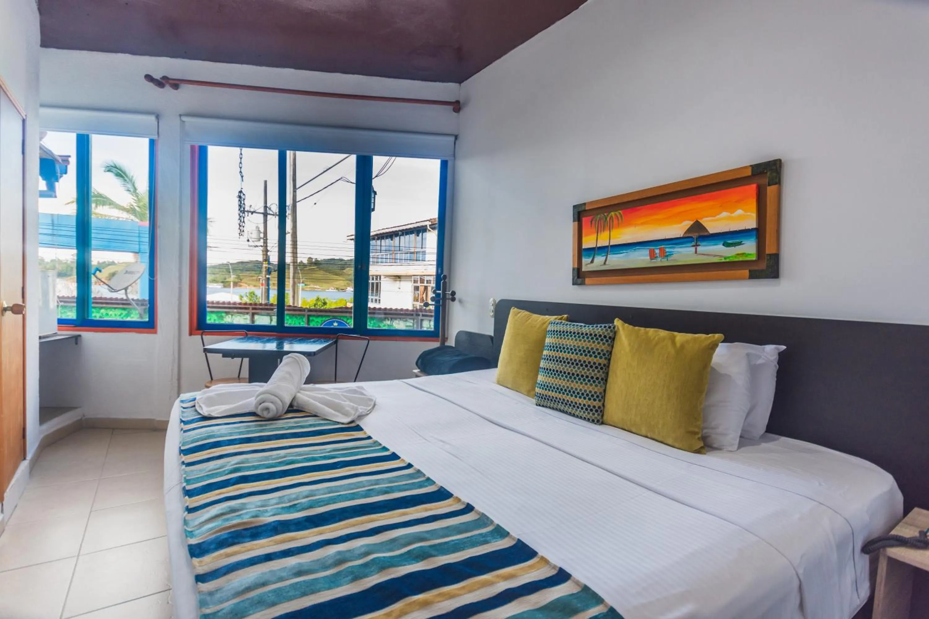 Bed in Hotel Guatatur