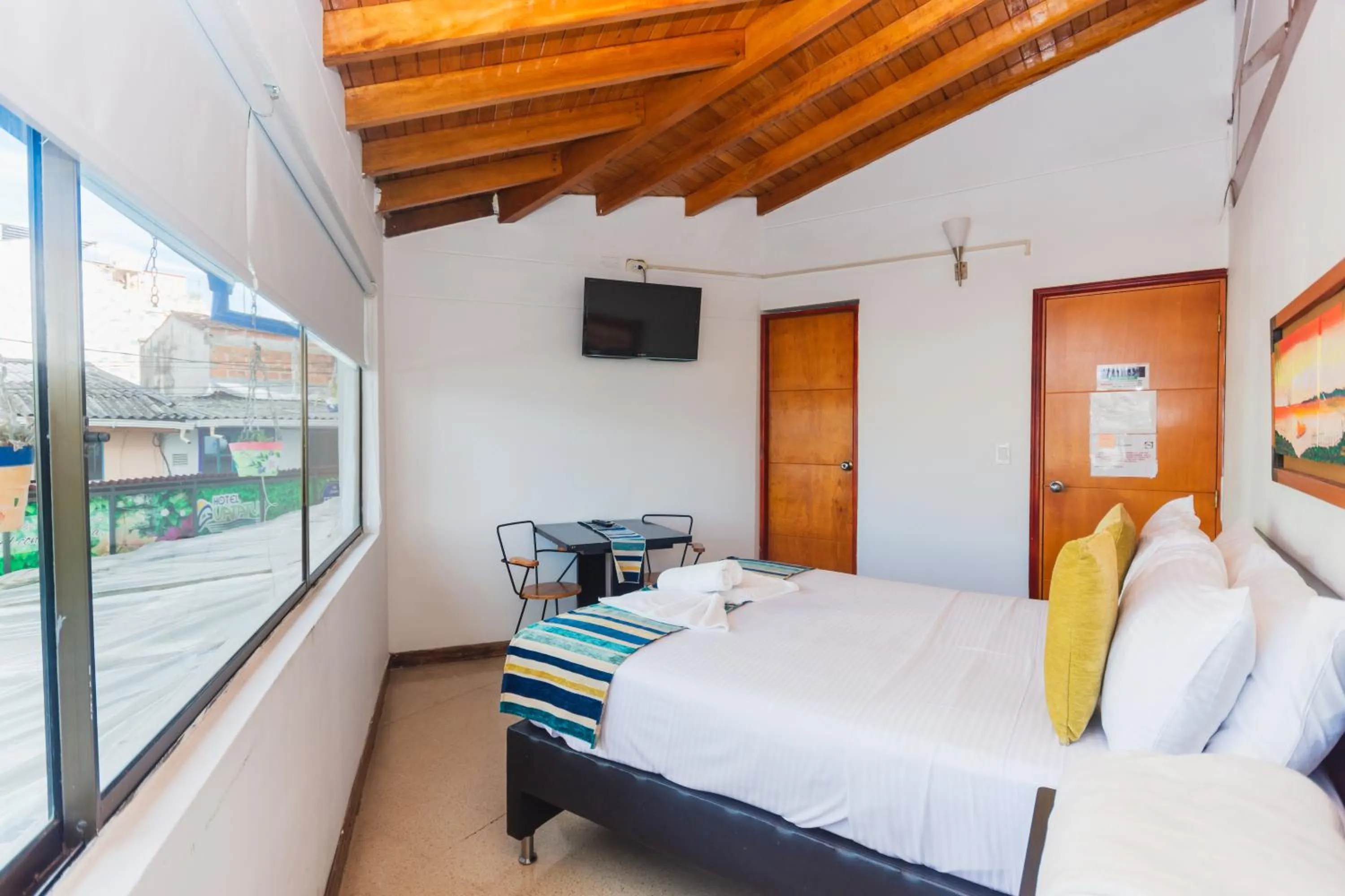 Bed in Hotel Guatatur