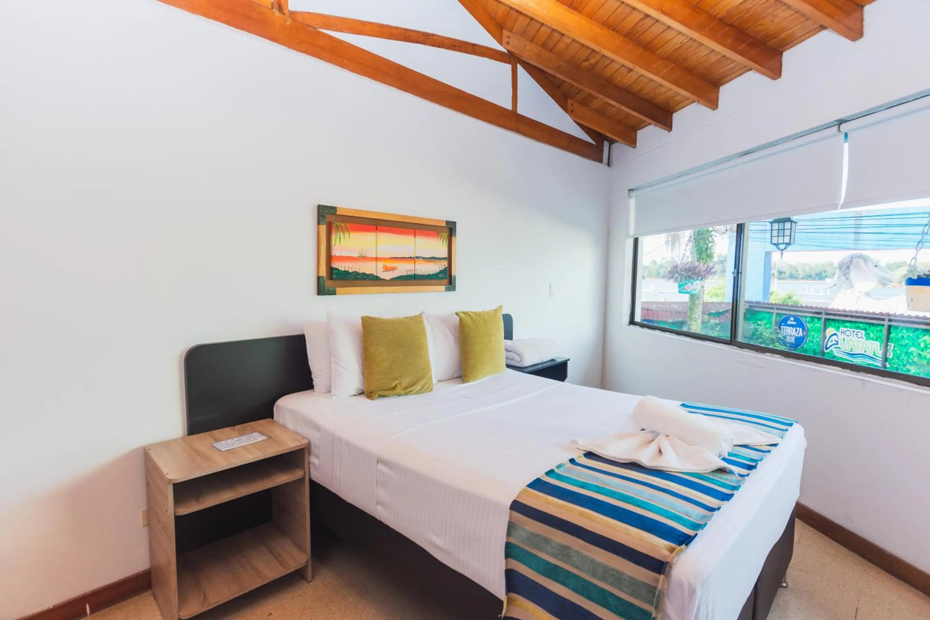 Bed in Hotel Guatatur