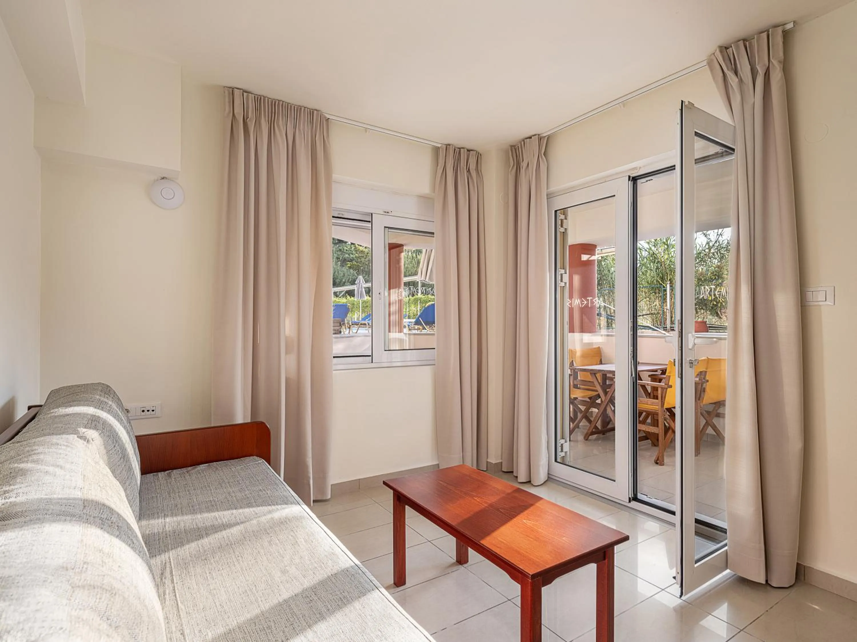 Living room in Artemis Apartments