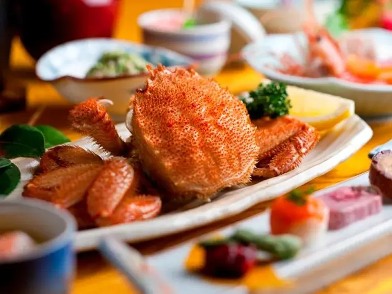 Japanese-Style Quadruple Room with Breakfast and Crab Dinner Included in Karurusu Onsen Yumoto Orofuresou Japanese-Style Quadruple Room with Breakfast and Crab Dinner Included in Karurusu Onsen Yumoto Orofuresou