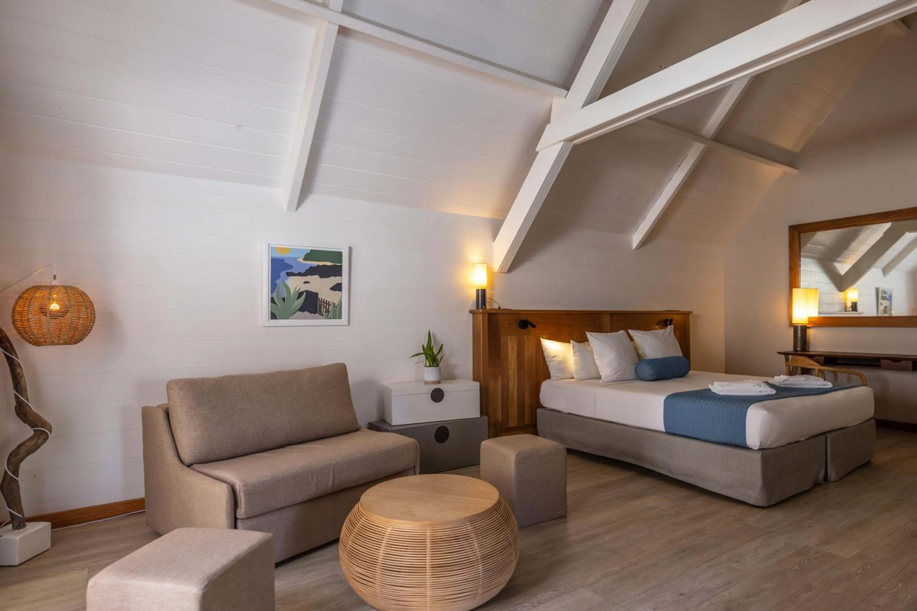 Bed in Hotel Le Boucan Canot